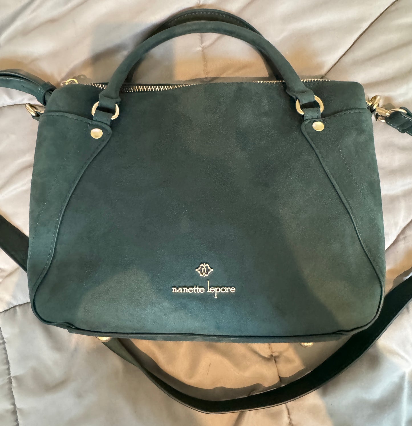 Nanette Lepore Clarisa Rainforest Green Satchel Purse Handbag