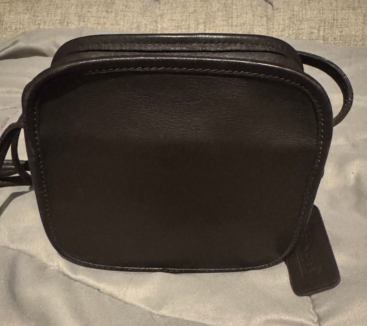 Vintage Brown Leather Coach Crossbody Bag