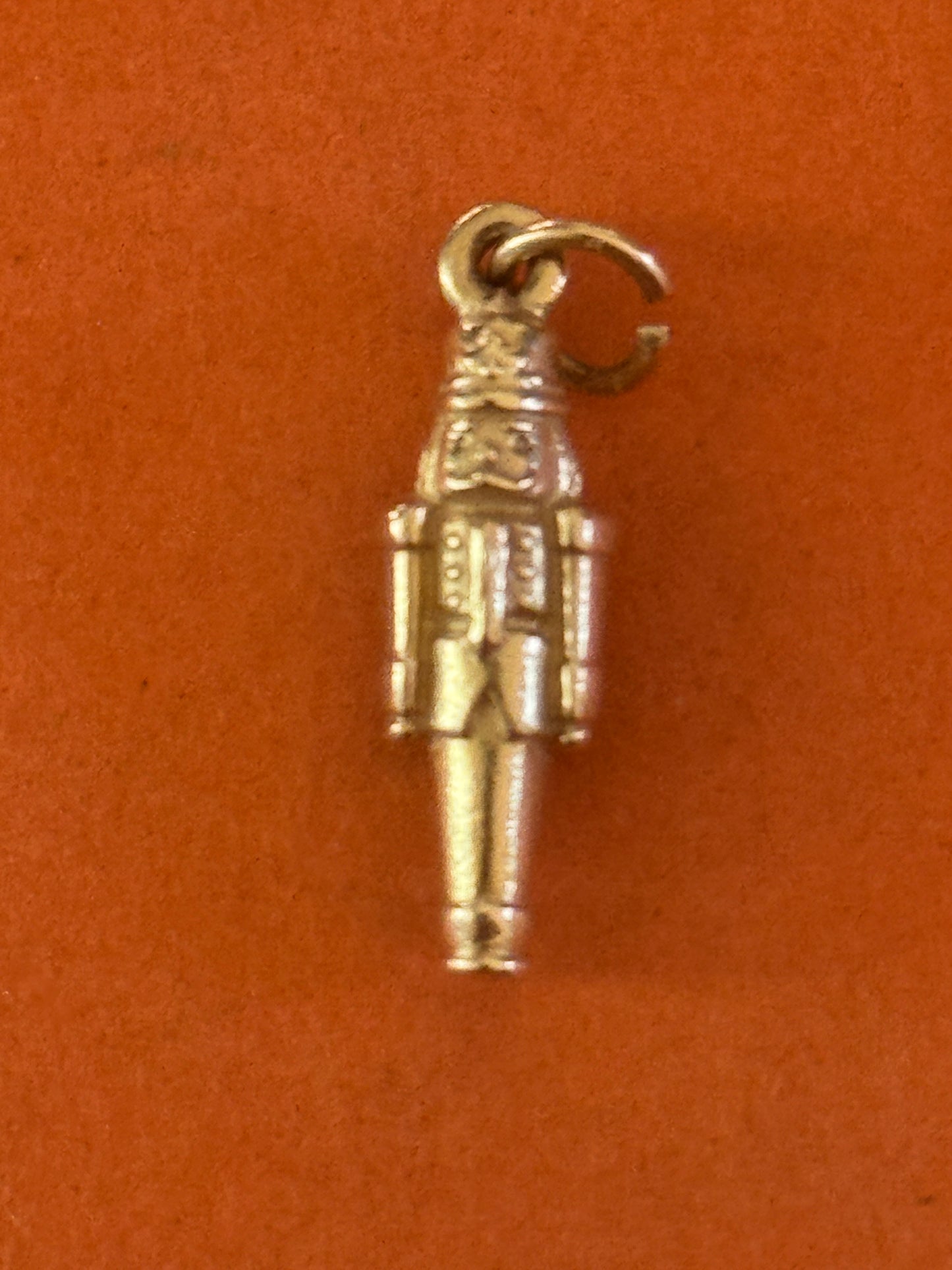 Pre Owned James Avery Retired Hard to Find 14k Gold Christmas Nutcracker Charm