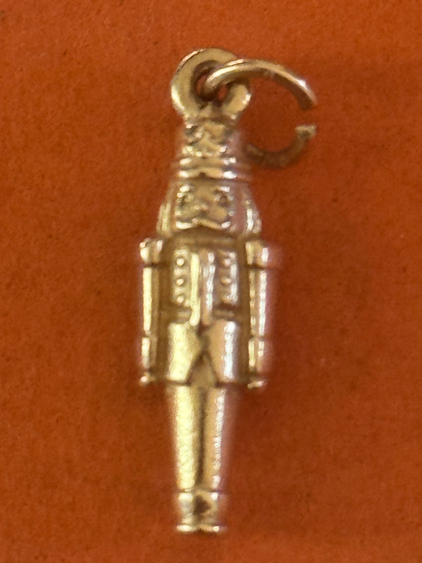 Pre Owned James Avery Retired Hard to Find 14k Gold Christmas Nutcracker Charm