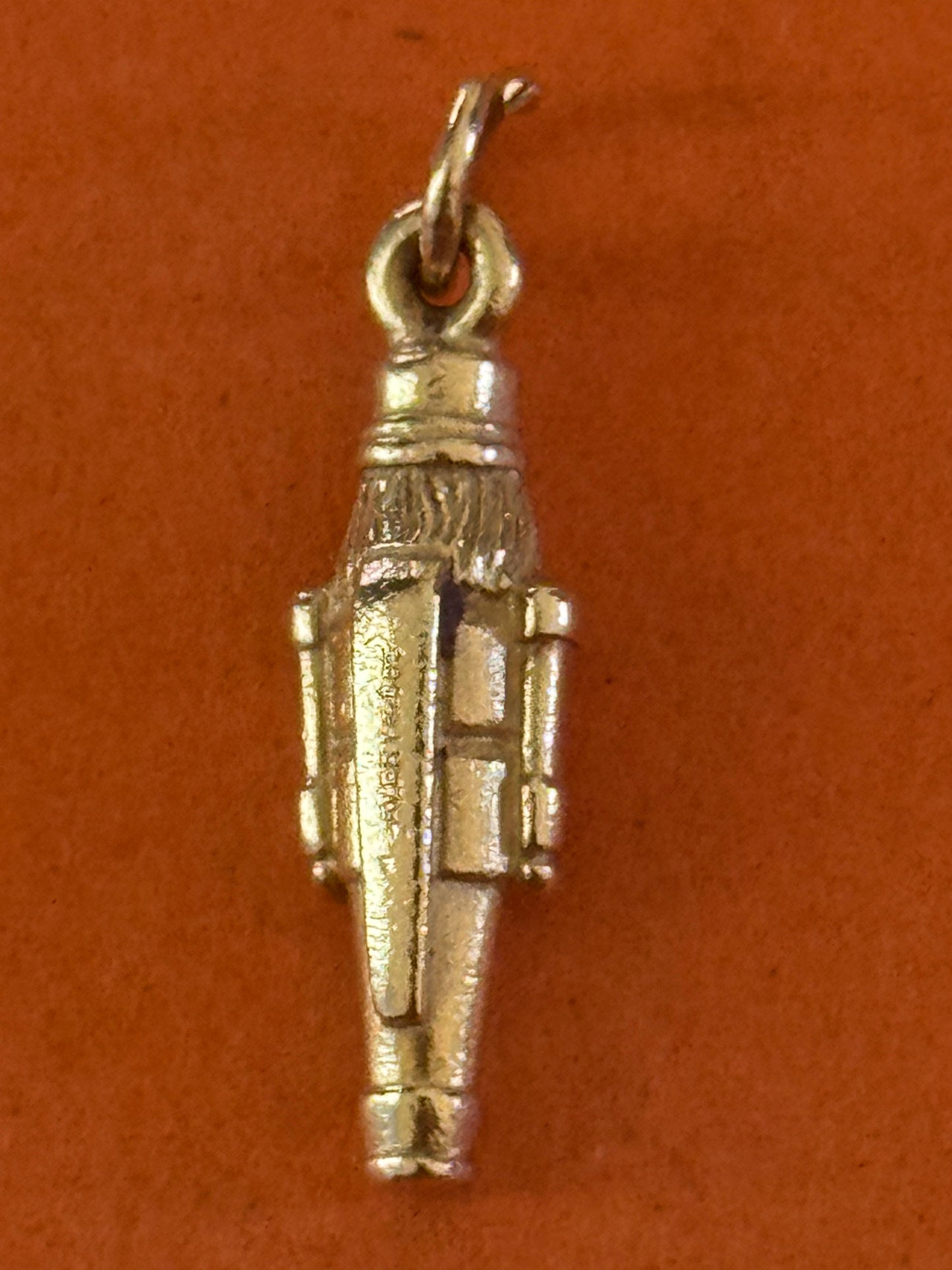 Pre Owned James Avery Retired Hard to Find 14k Gold Christmas Nutcracker Charm