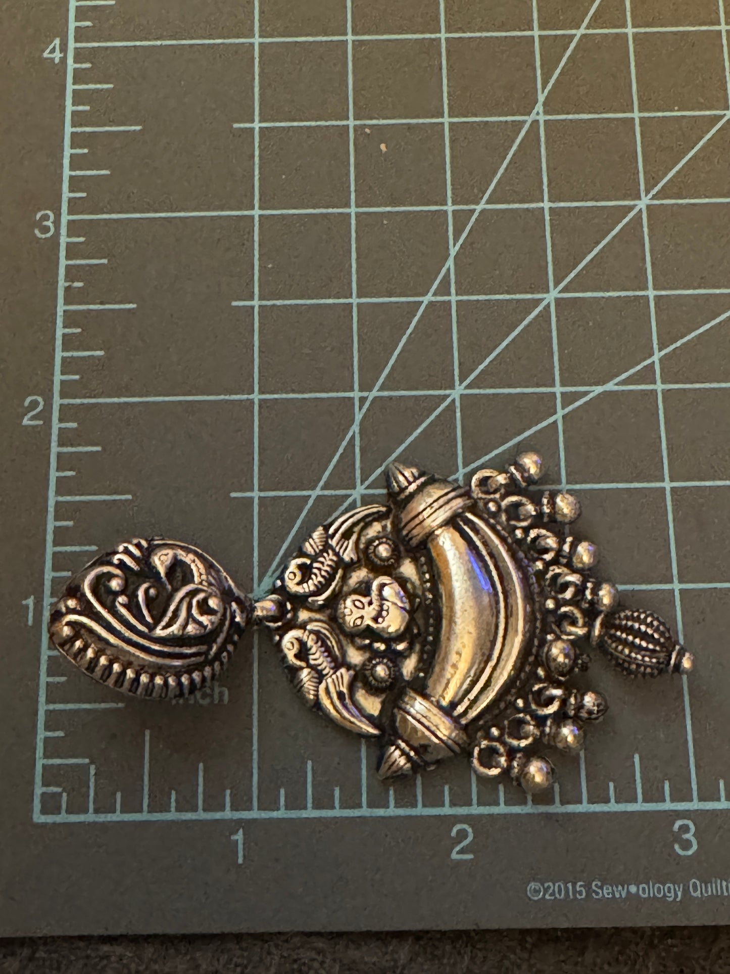 Vintage Sterling Silver Peacock Beaded Motif Earrings STUNNING!! 37.3 grams