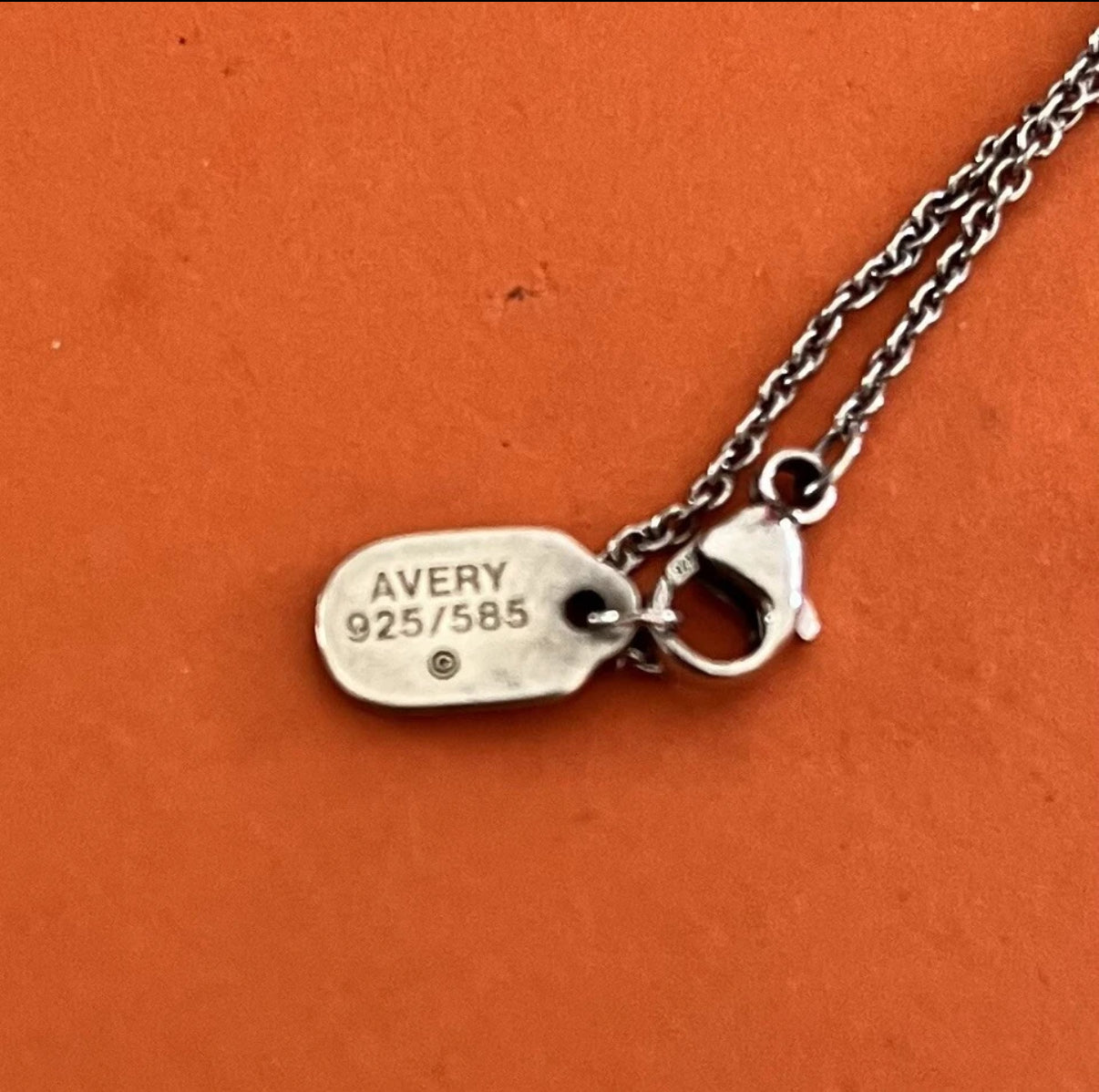 Pre-Owned James Avery Retired Sterling Silver And 14k Gold Infinity Necklace 17”