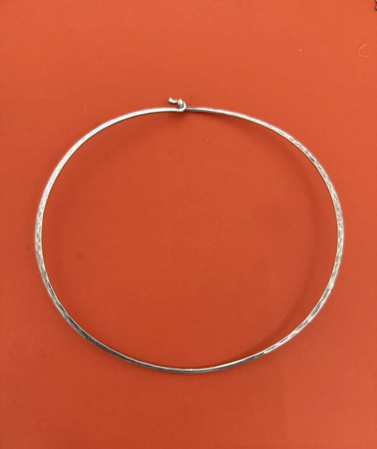 Pre-Owned James Avery Retired Sterling Silver Hook On Choker Necklace