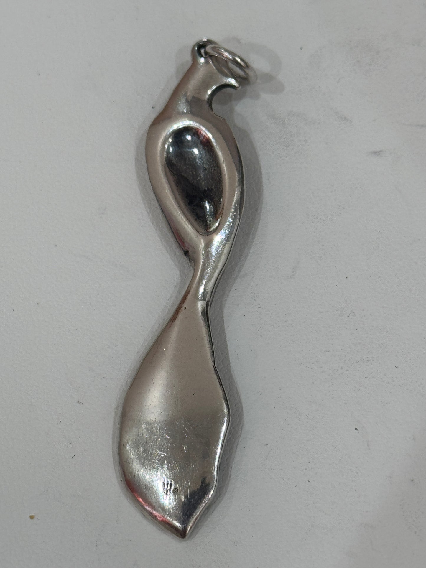 Pre Owned James Avery Retired Silver Peacock Pendant