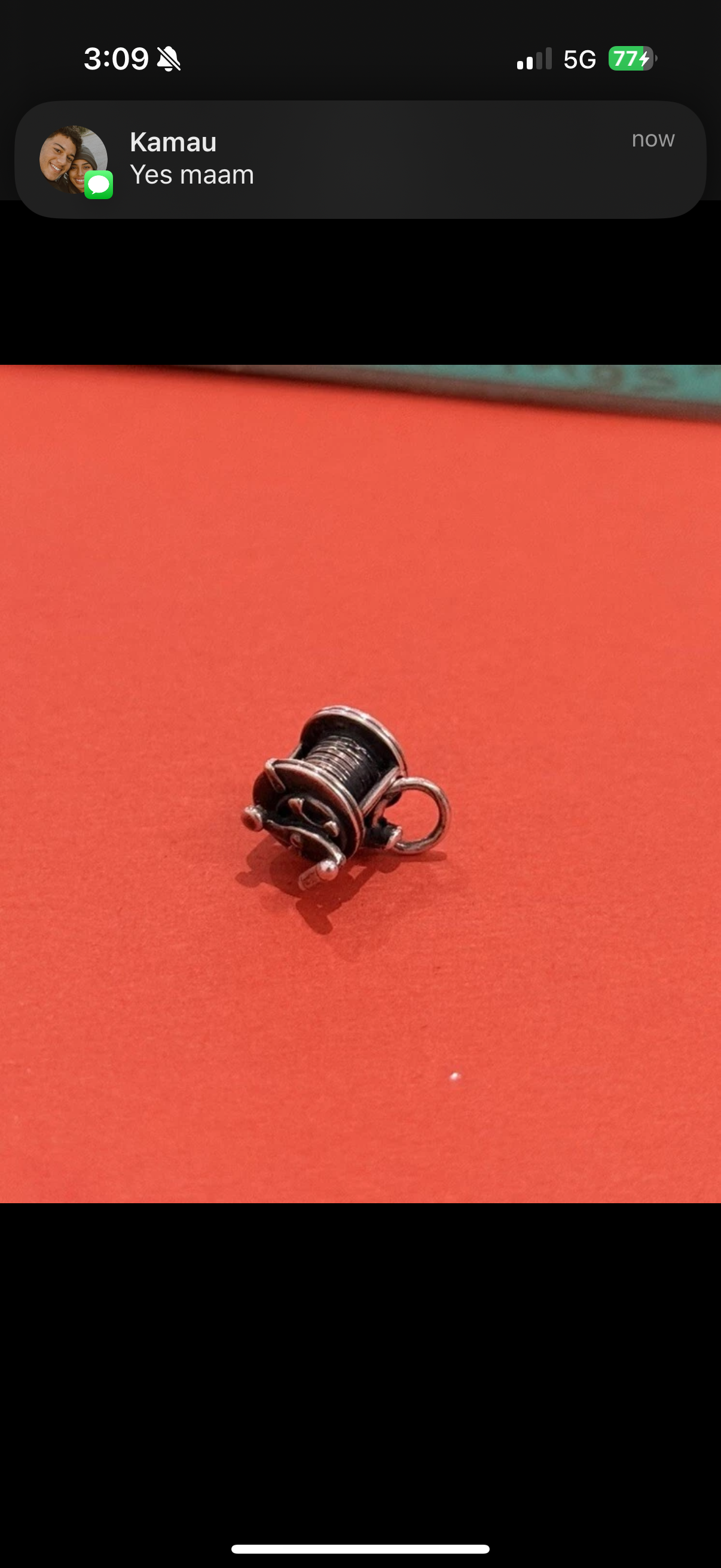 Pre-Owned James Avery RARE Retired Sterling Silver Fishing Reel Charm New in Box