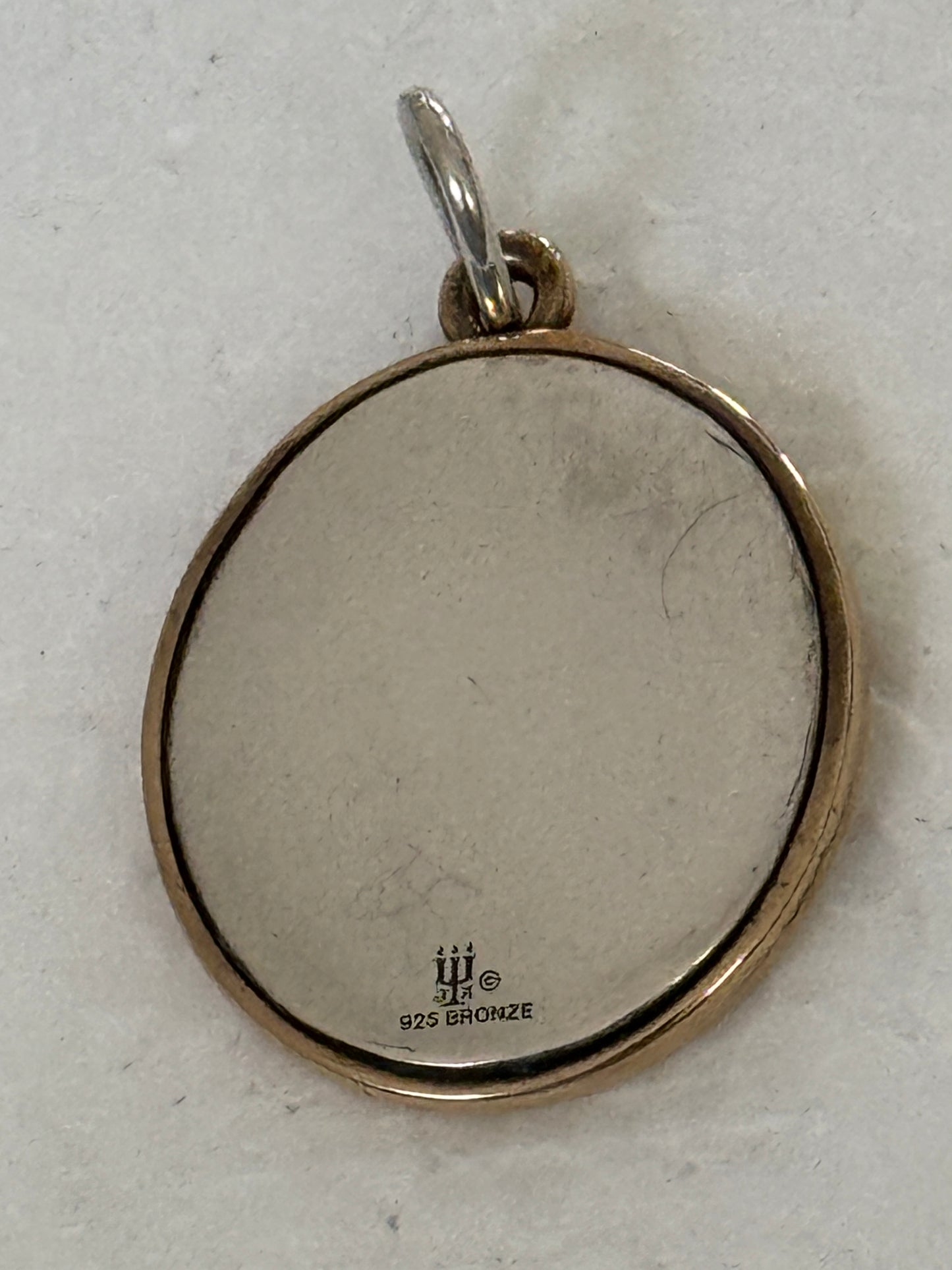 James Avery Retired Silver and Bronze Sapharina Angel Pendant or Charm