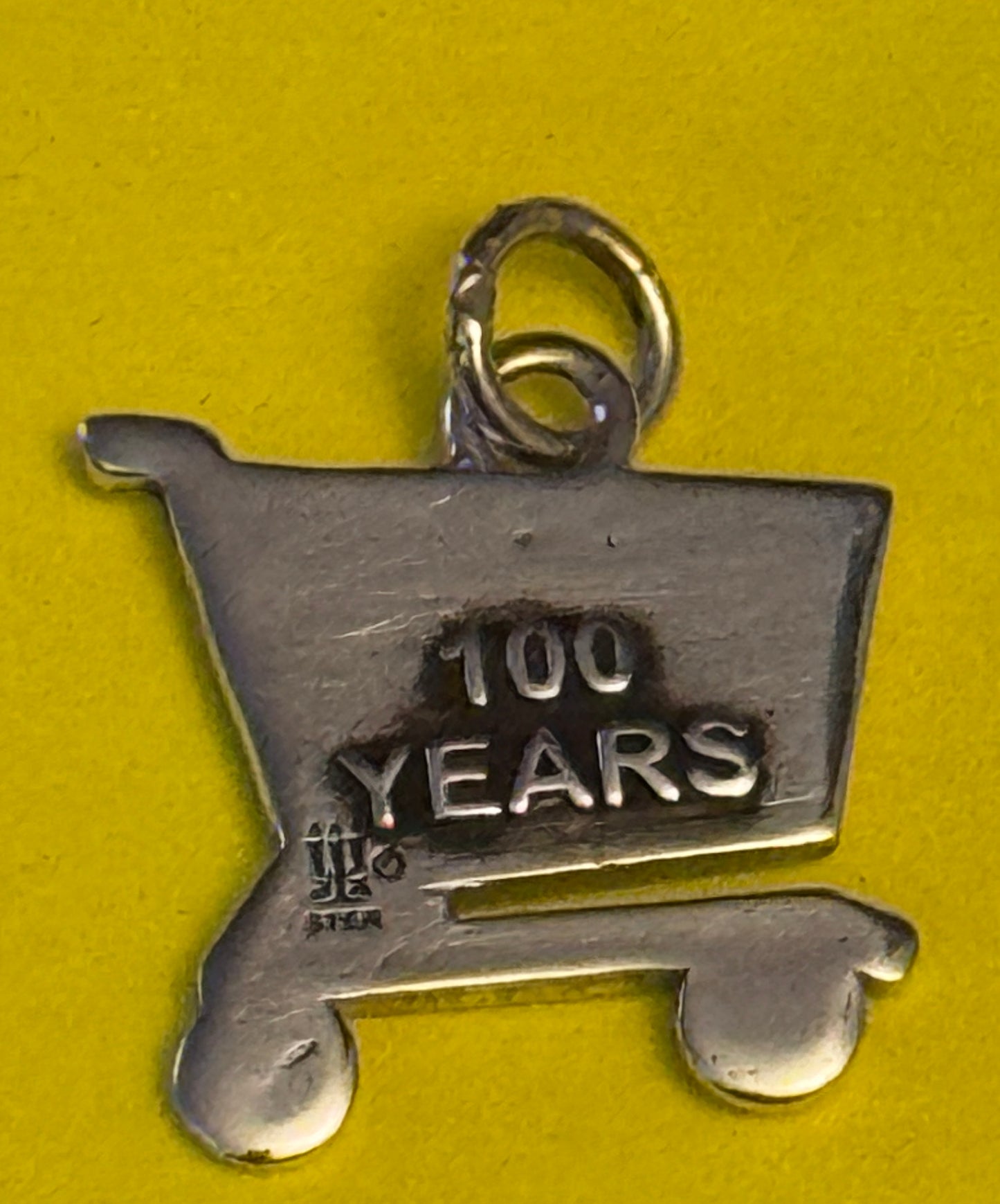 Pre Owned James Avery Retired Silver 100th Anniversary HEB Charm