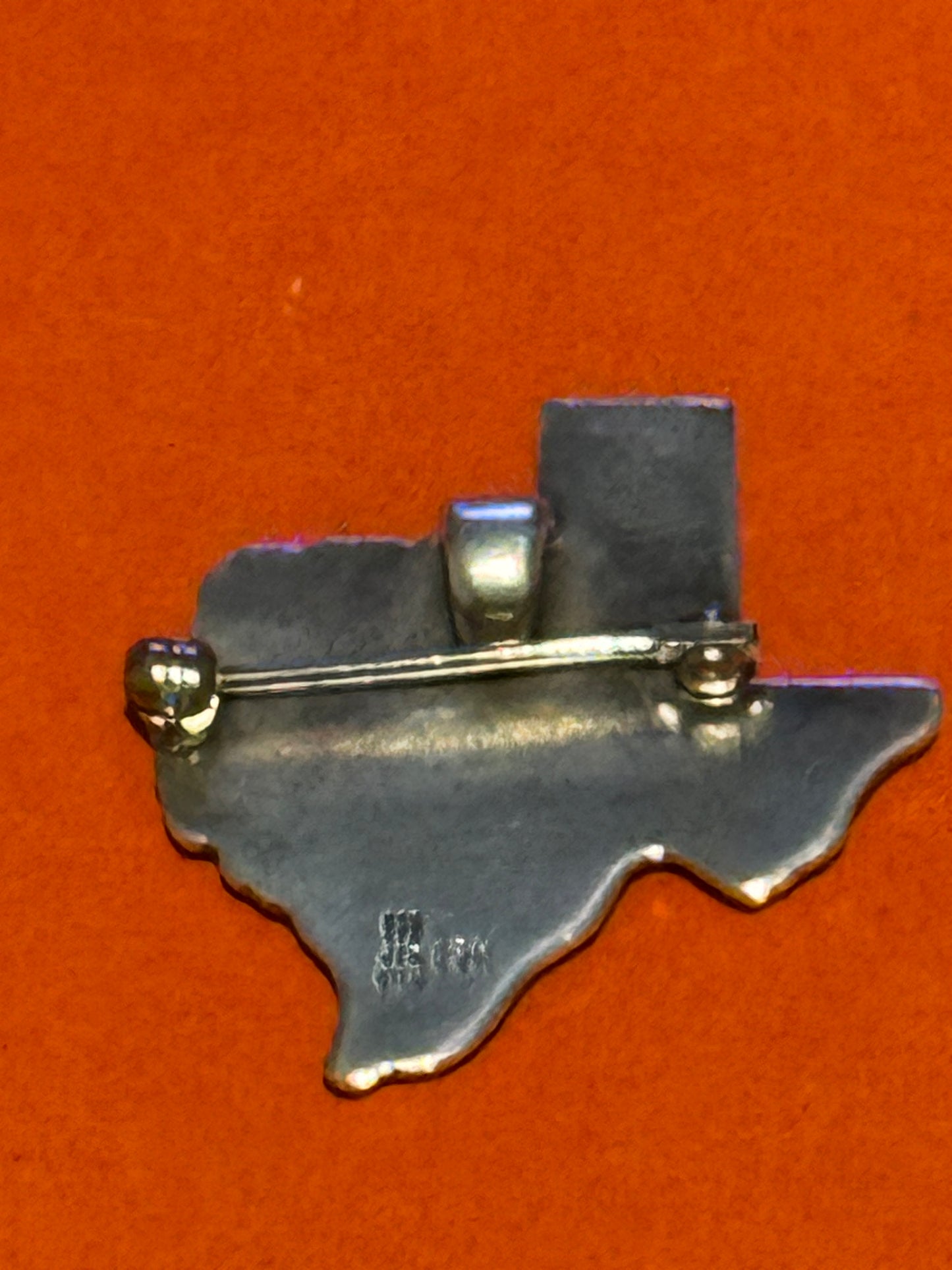Pre Owned James Avery Retired Rare Silver and 14k Gold Texas Bluebonnet Pendant or Pin