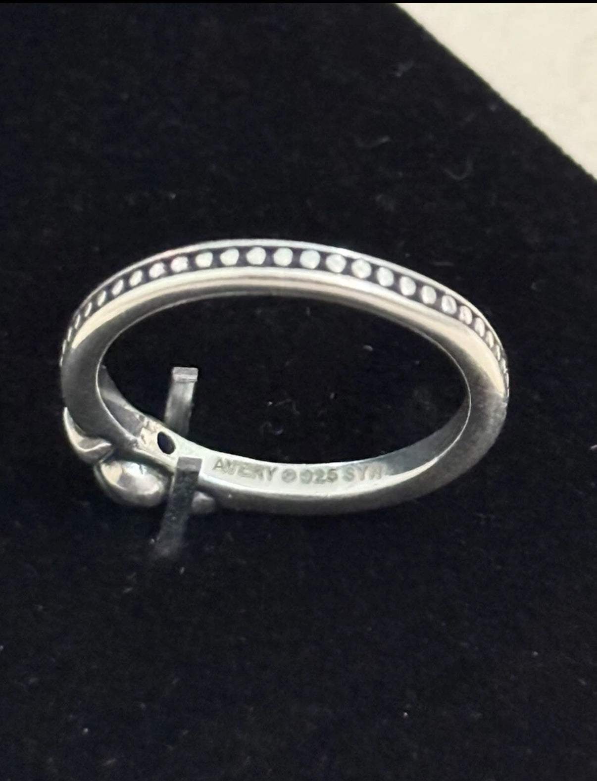 Pre-Owned James Avery RETIRED RARE Sweetheart Ring with Lab-Created Ruby Ring Size 5.5
