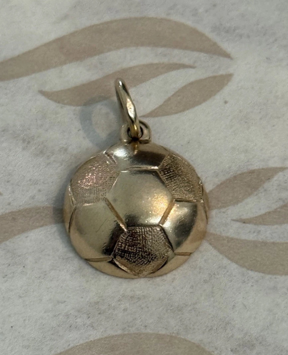 Pre-Owned James Avery RARE Retired 14k Gold Half Soccer Ball Charm