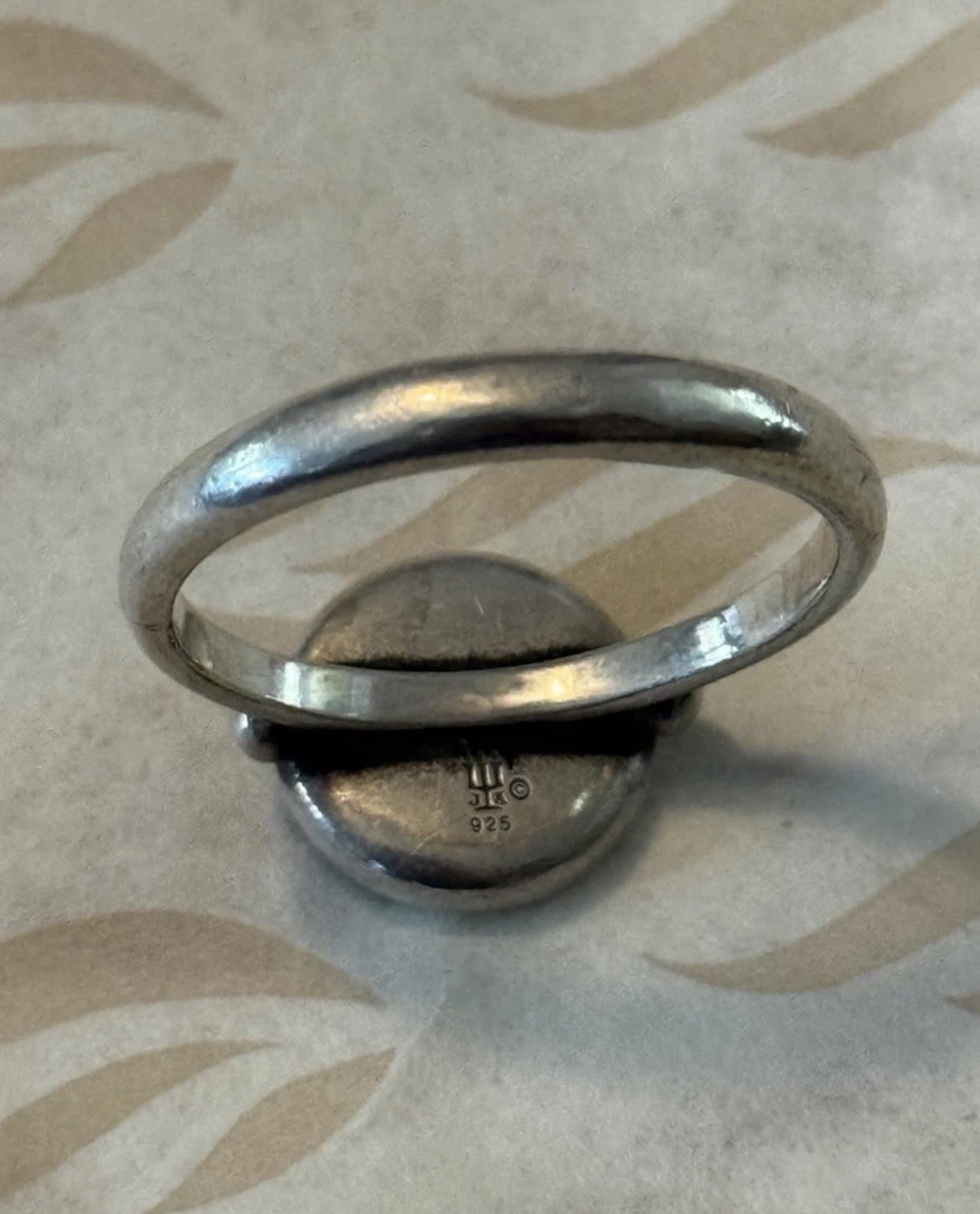 Pre-Owned James Avery Retired Sterling Silver “Life’s a Journey” Ring Size 10