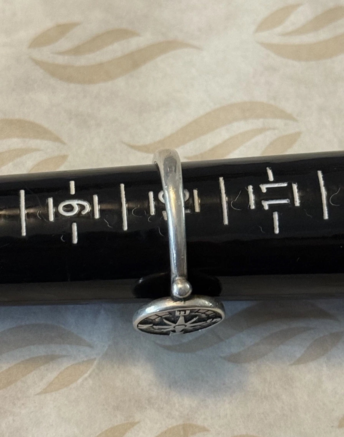 Pre-Owned James Avery Retired Sterling Silver “Life’s a Journey” Ring Size 10