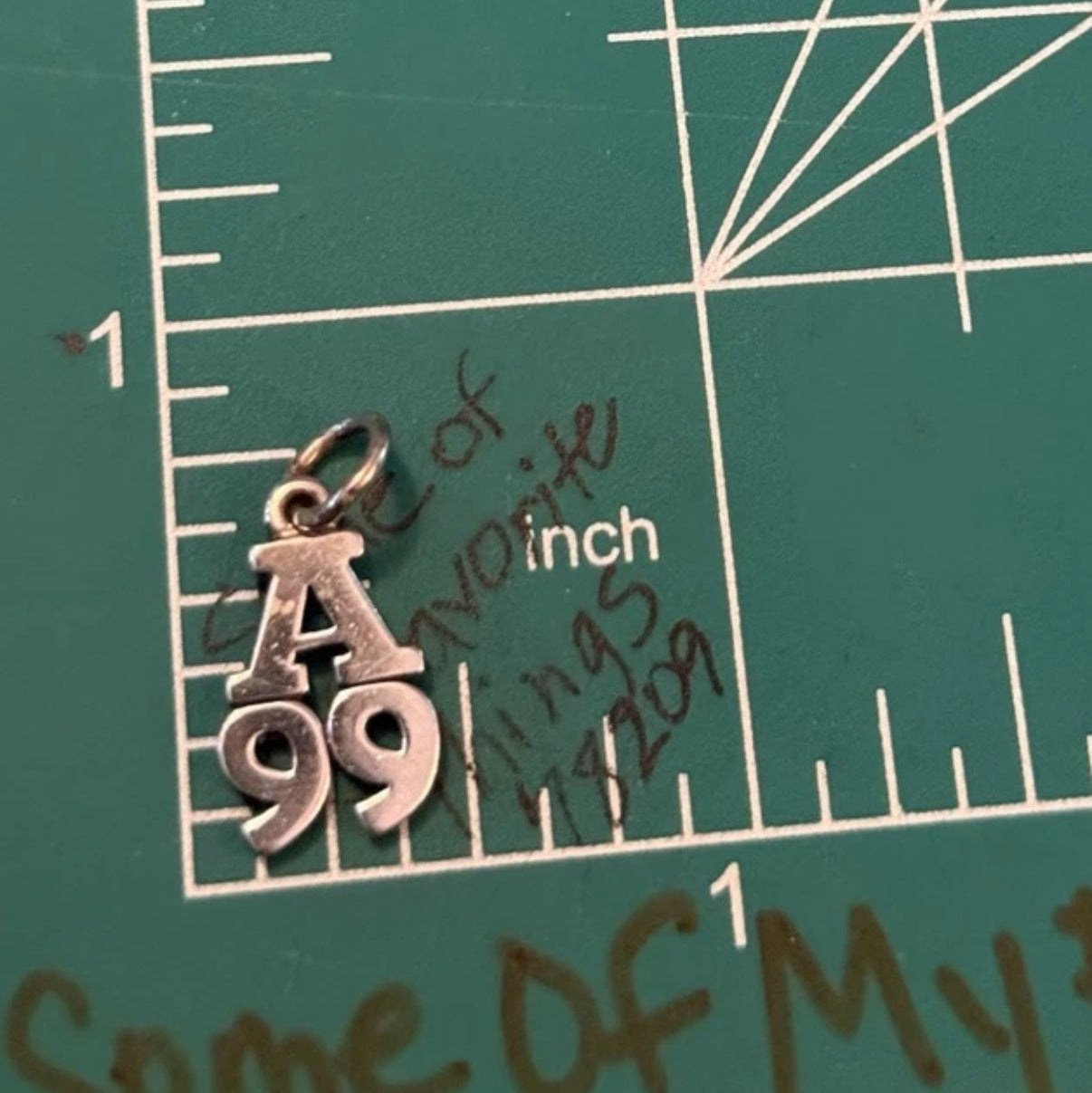 Pre-Owned James Avery Retired Sterling Silver “A 99” Charm