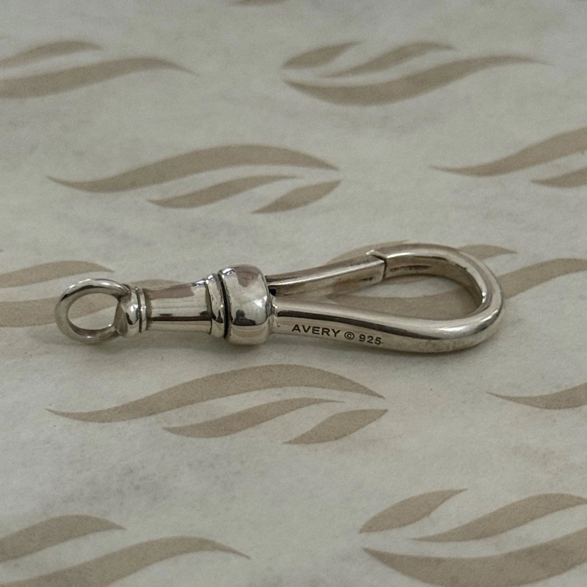 Pre-Owned James Avery Retired Silver Fob Charm Or Pendant Holder