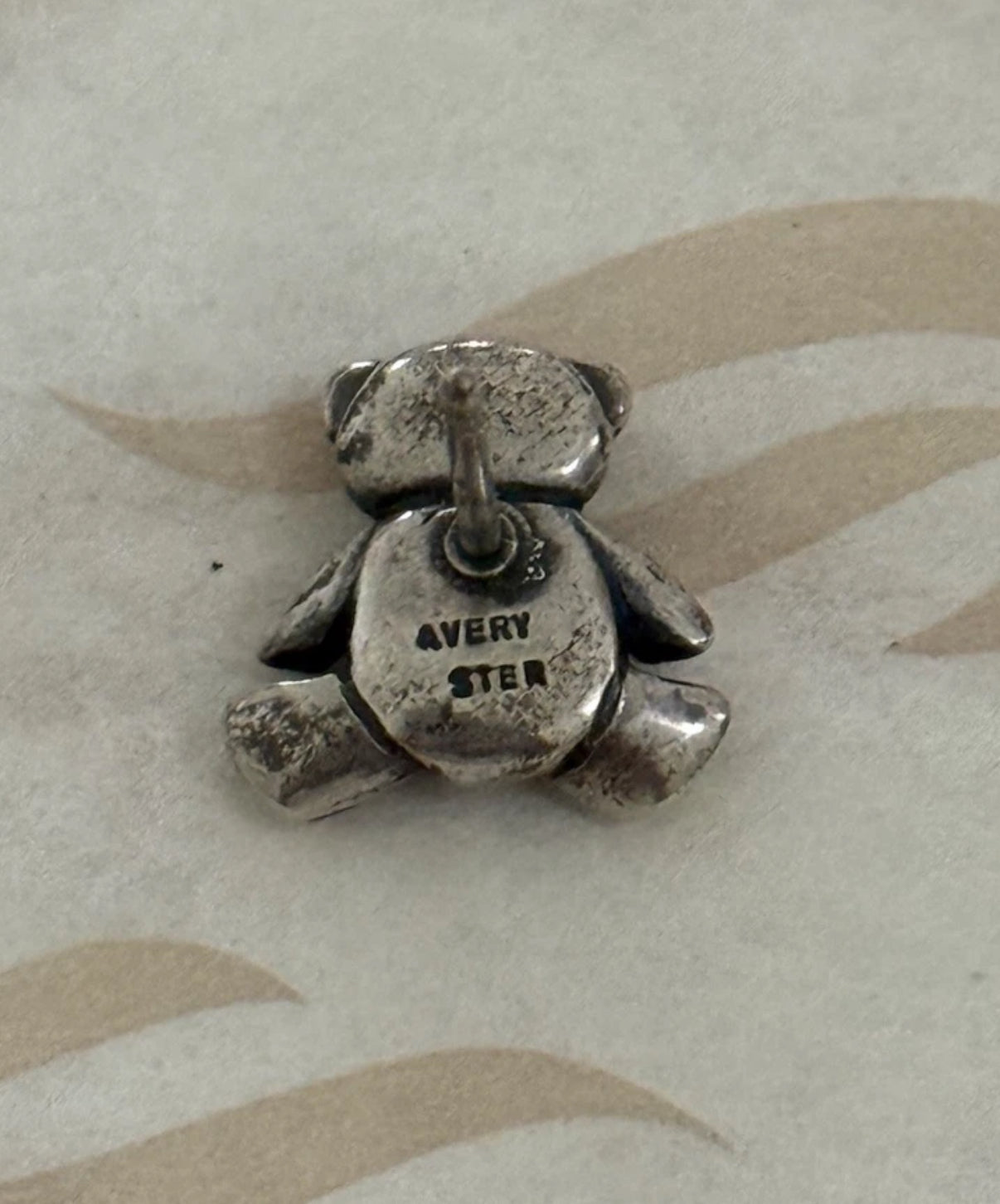 Pre-Owned James Avery Sterling Silver Retired Teddy Bear Stud Earrings