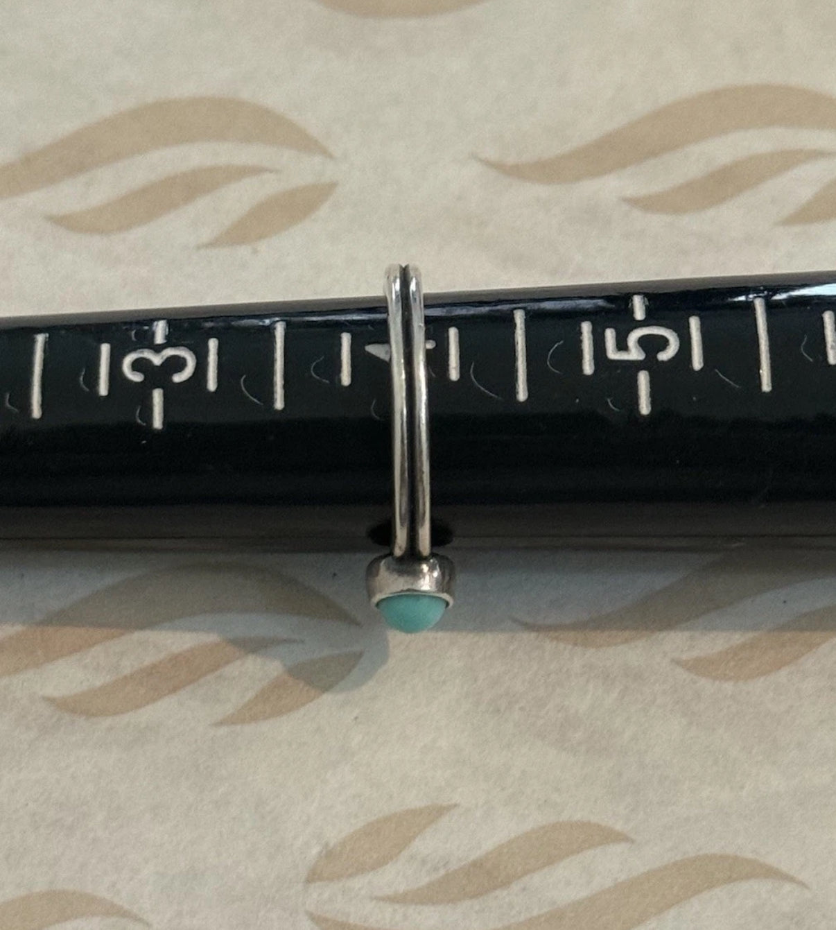 Pre-Owned James Avery Retired Sterling Silver And Turquoise Ring Size 4