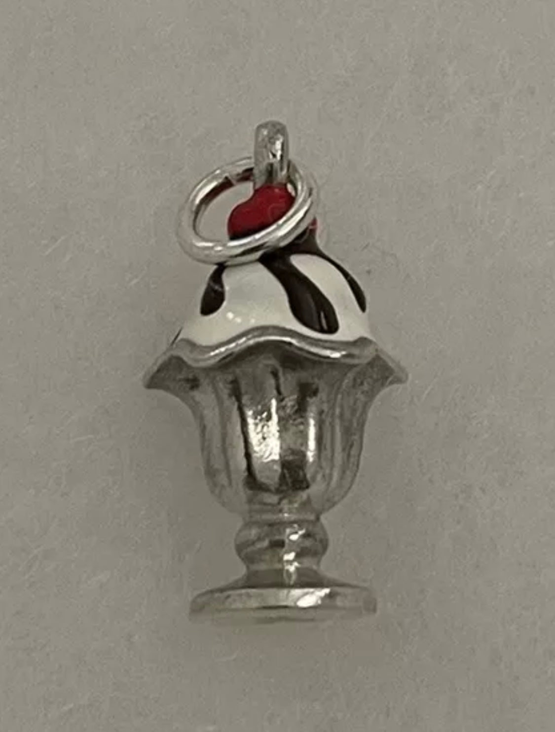 Pre Owned James Avery Retired Enamel Sundae Ice Cream Charm