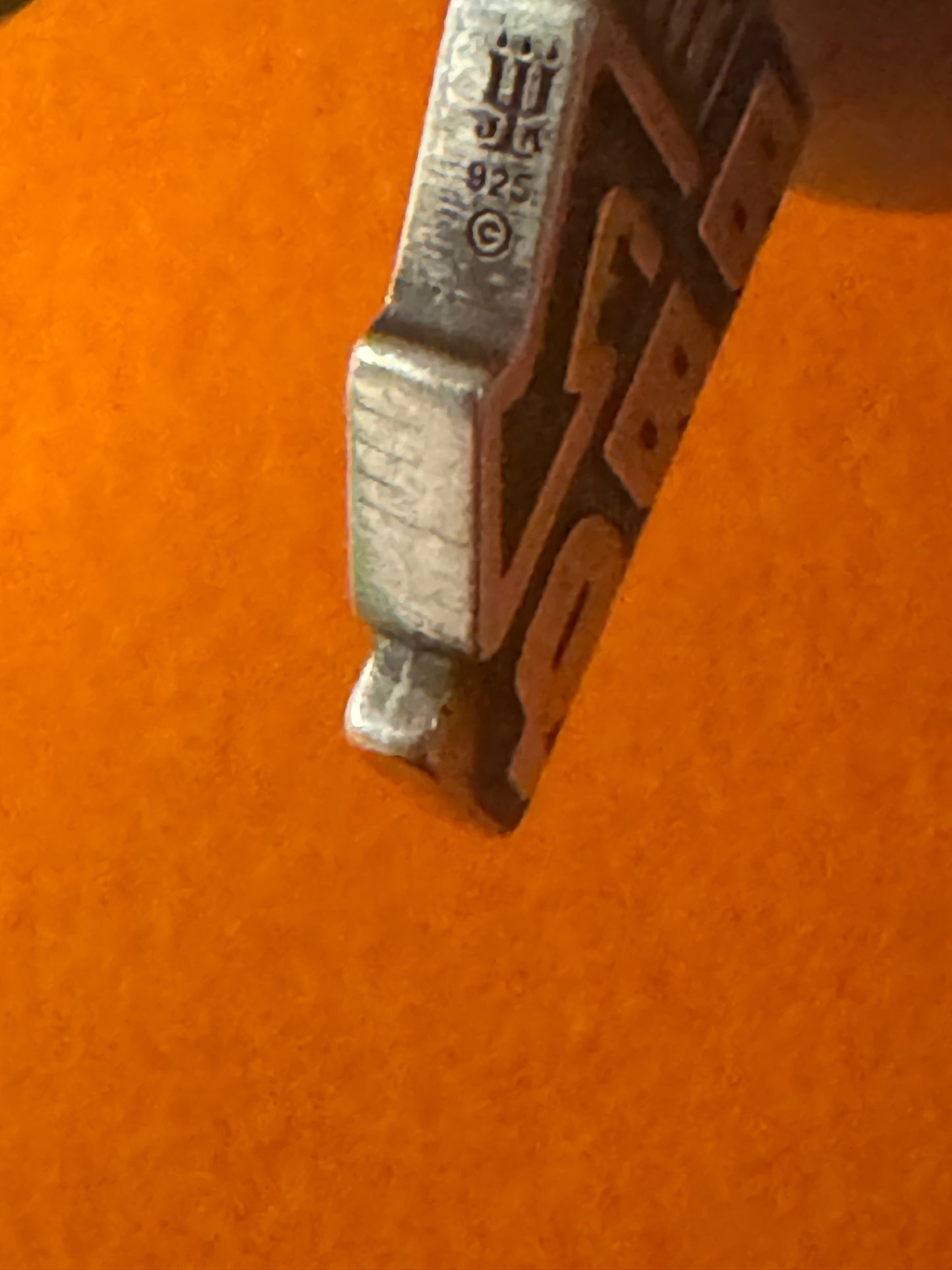 Pre Owned James Avery Retired Eat BBQ Silver Charm