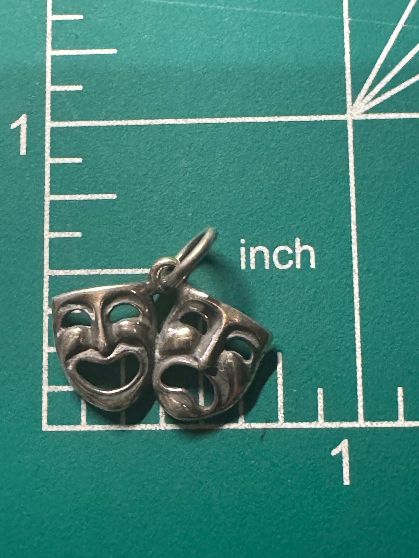 Pre Owned James Avery Retired Hard To Find Theater Drama Masks Silver Charm