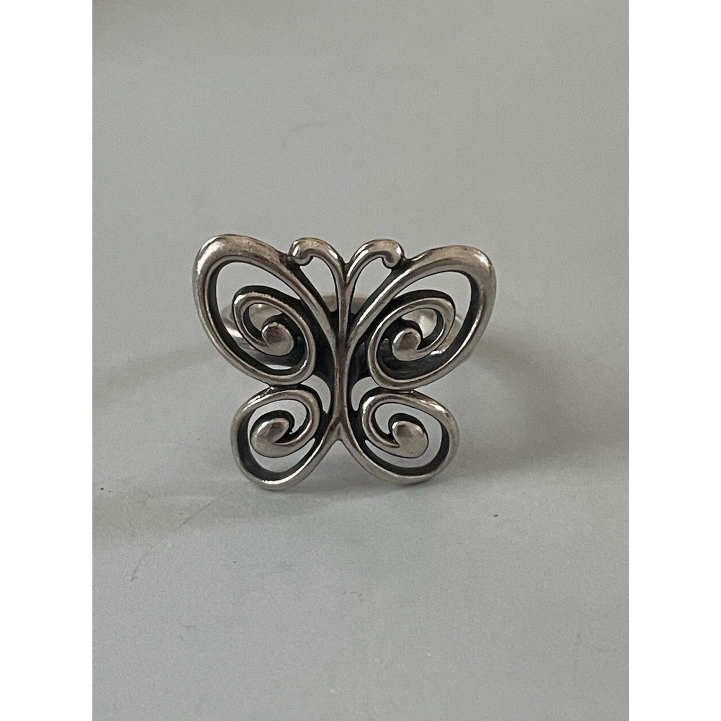 James Avery Retired Large Sterling Silver 3D Abounding Butterfly Ring Size 10.5 Pre-Owned
