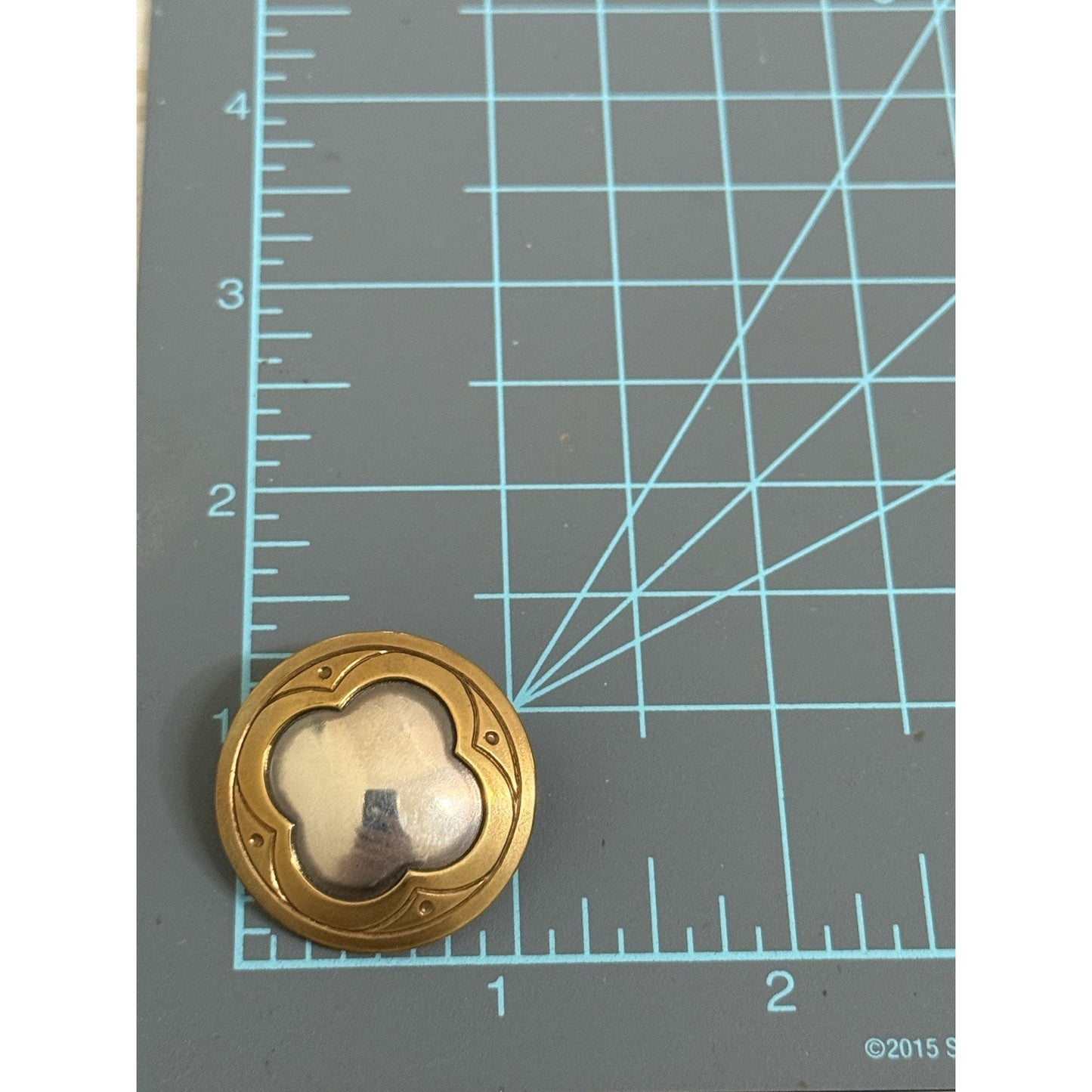 James Avery Retired French Clip Sterling Silver & Brass Post Earrings Pre-Owned