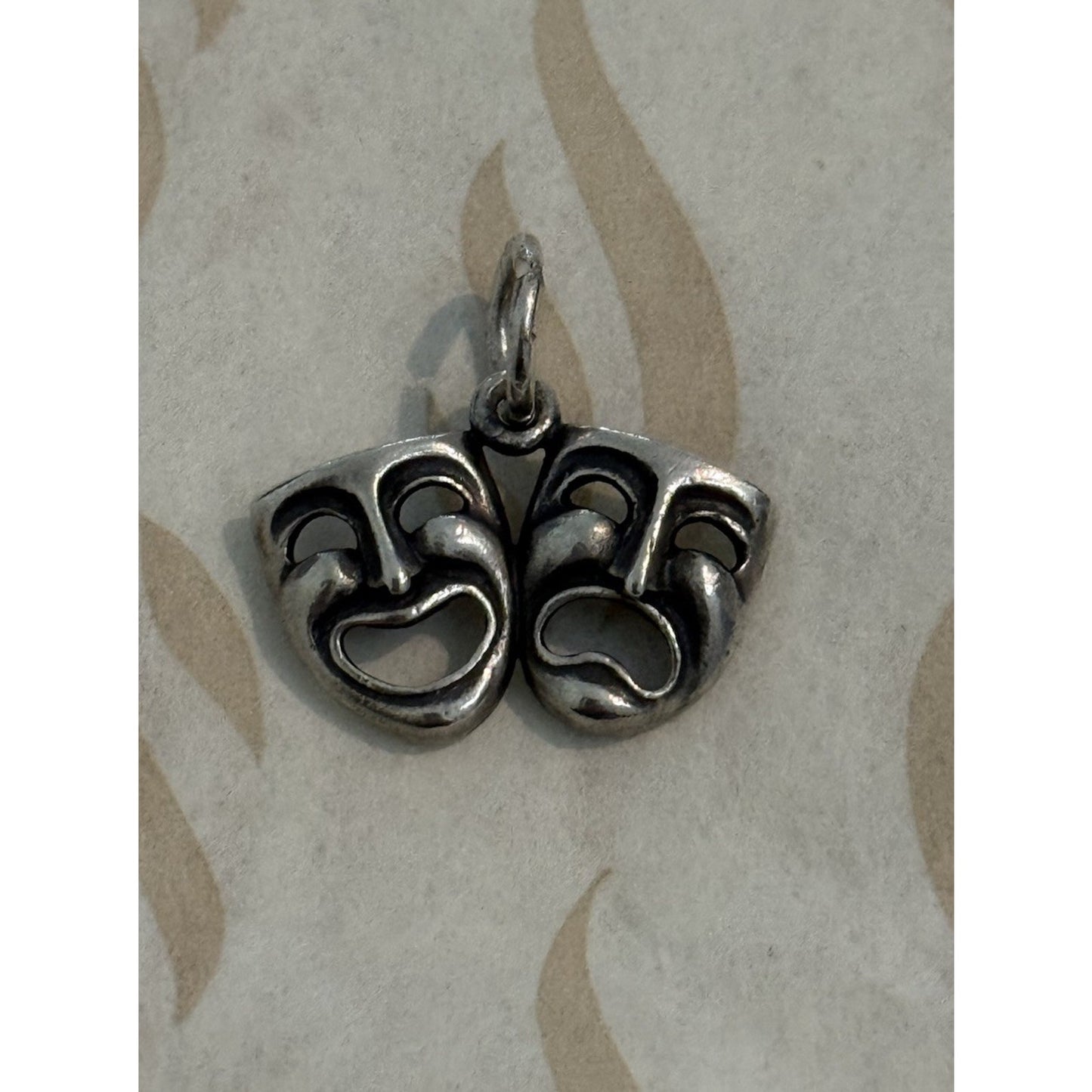 James Avery Retired Sterling Silver Drama Theater Mask Charm Pre-Owned