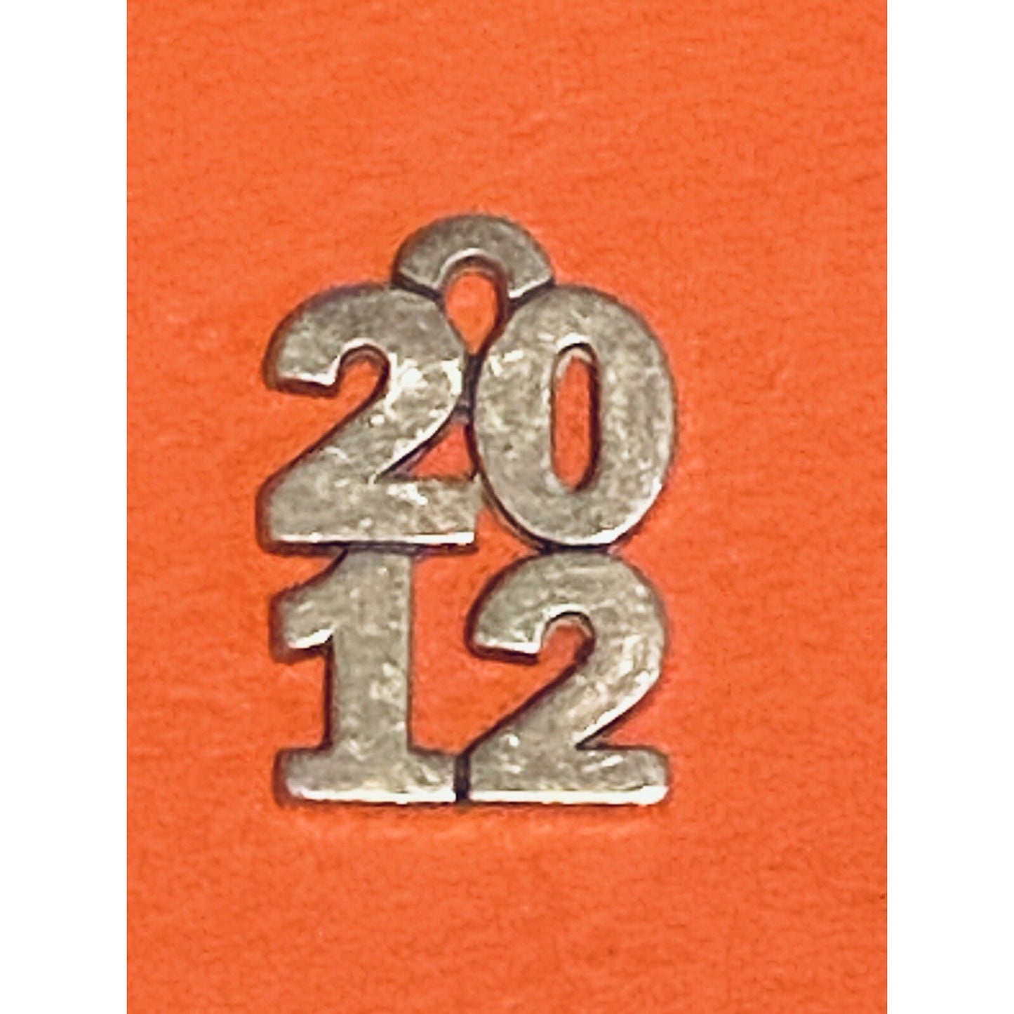 James Avery Retired Sterling Silver Stacked 2012 Year Charm Pre-Owned