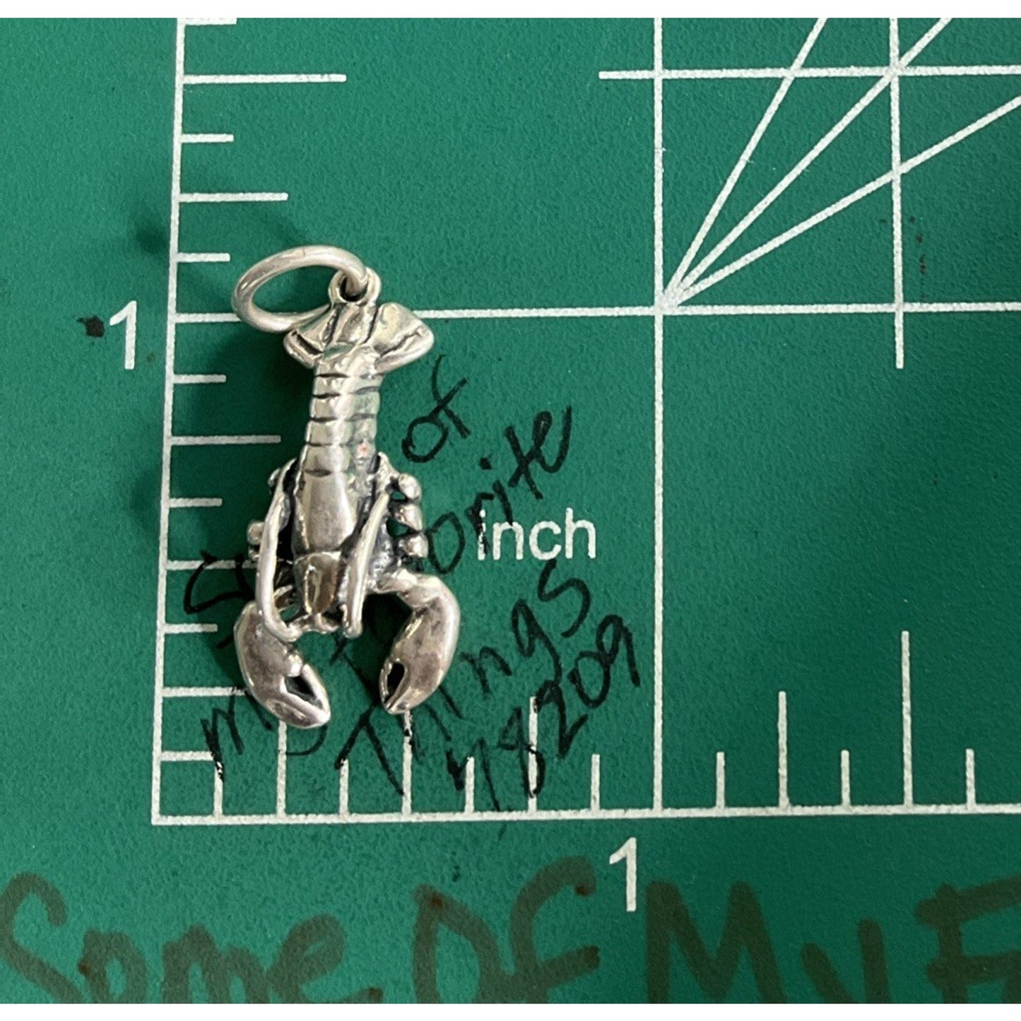 Vintage 925 Sterling Silver Lobster Charm