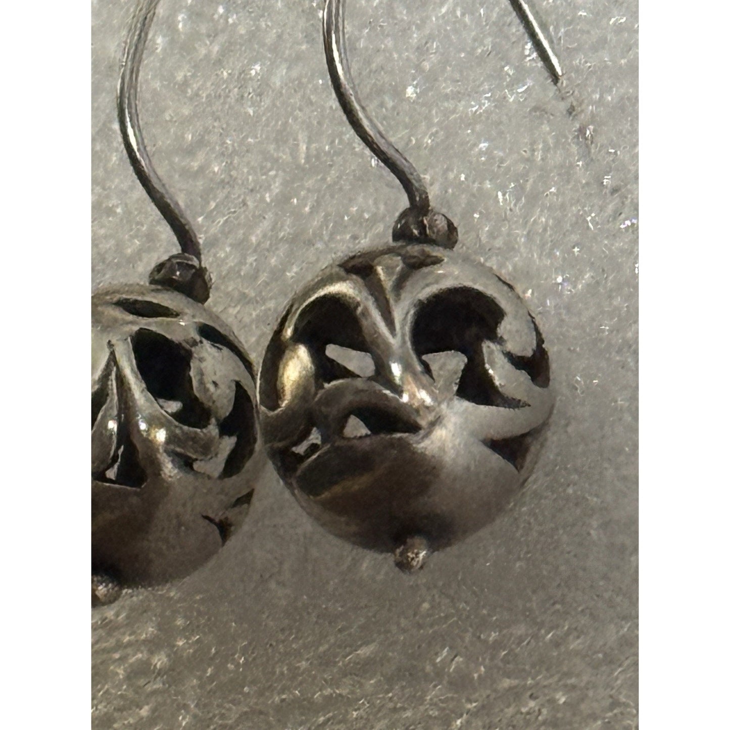 Silpada Sterling Silver Simple Delight Filigree Ball Bead Drop Earrings W0718
