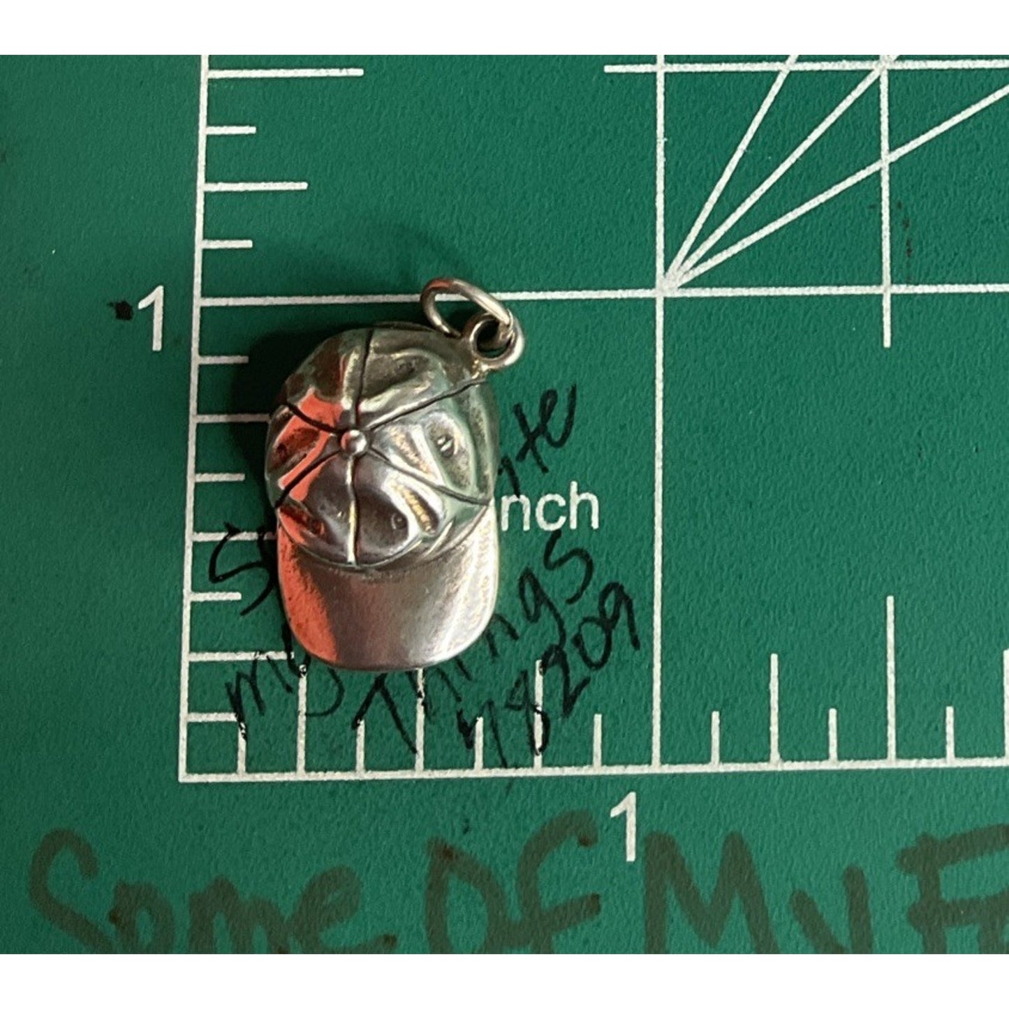Vintage Sterling Silver Baseball Cap Charm