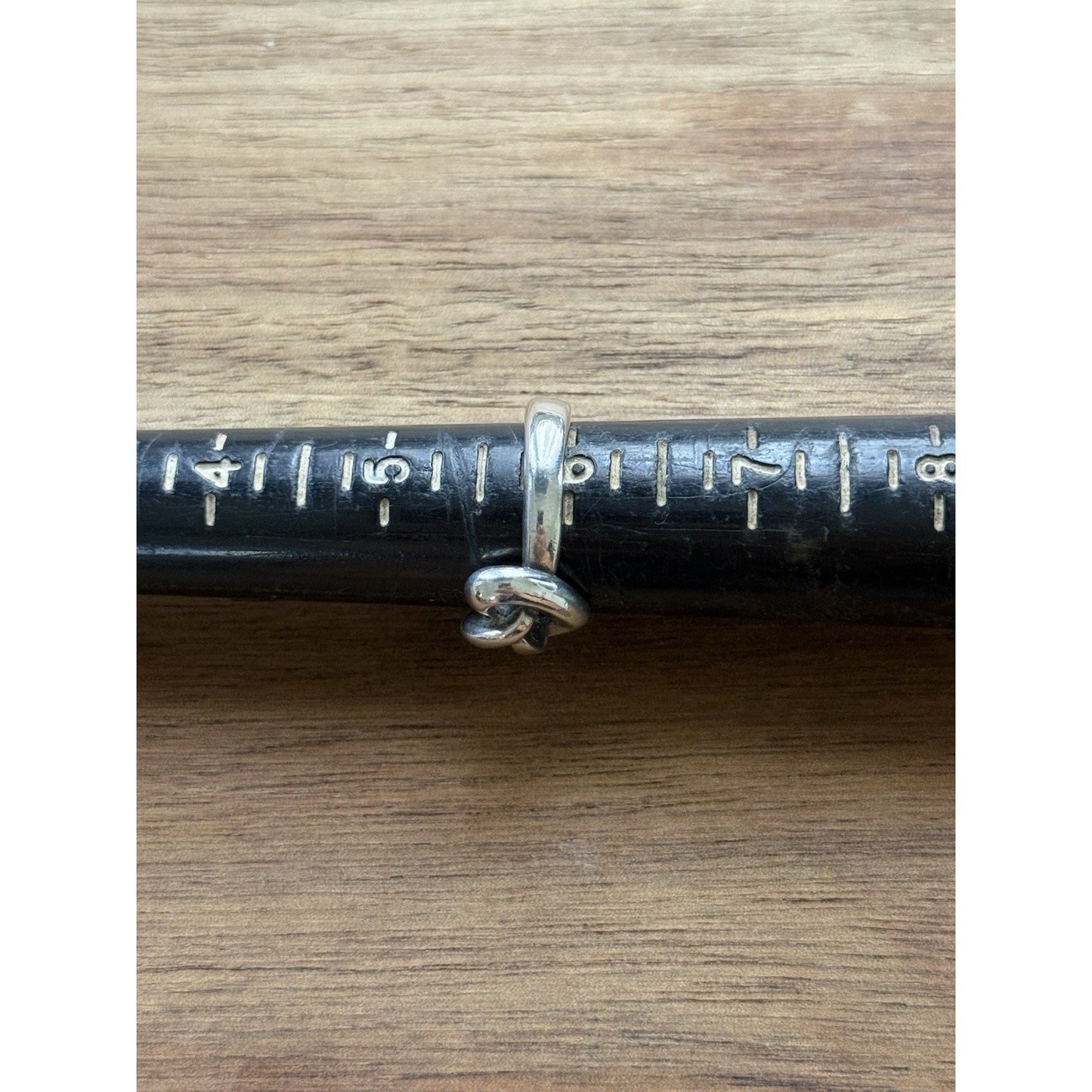 James Avery Retired Sterling Silver Heart Knot Ring Size 6