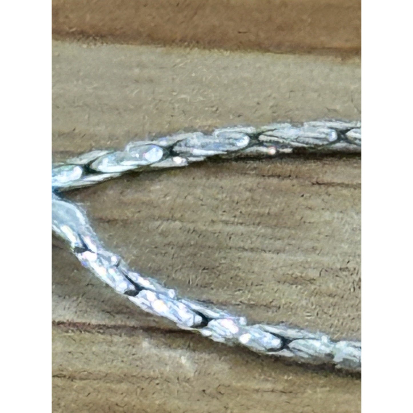 Sterling Silver Open Heart Pendant Necklace 19” Wheat Chain Spiga SAI