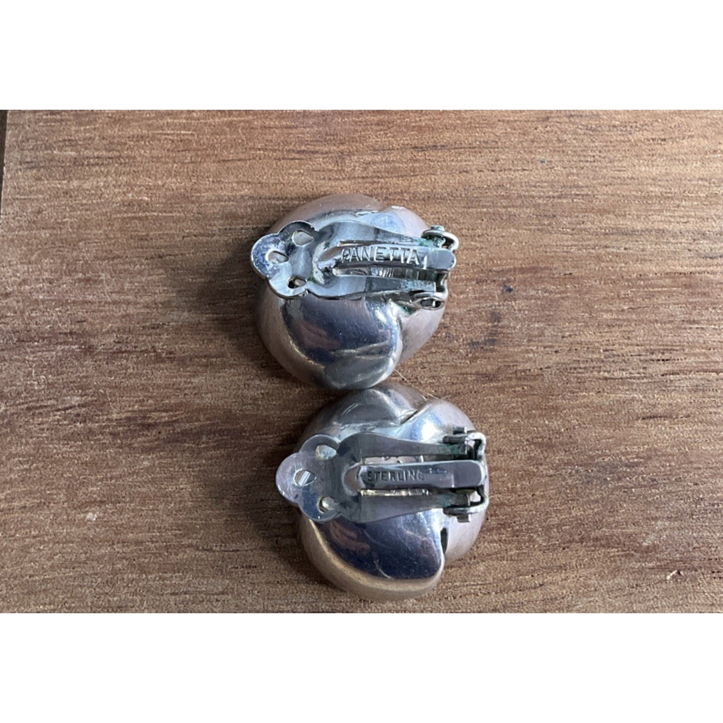 Sterling Silver Blue CZ Stud Earrings Large Round Faceted Sapphire Color