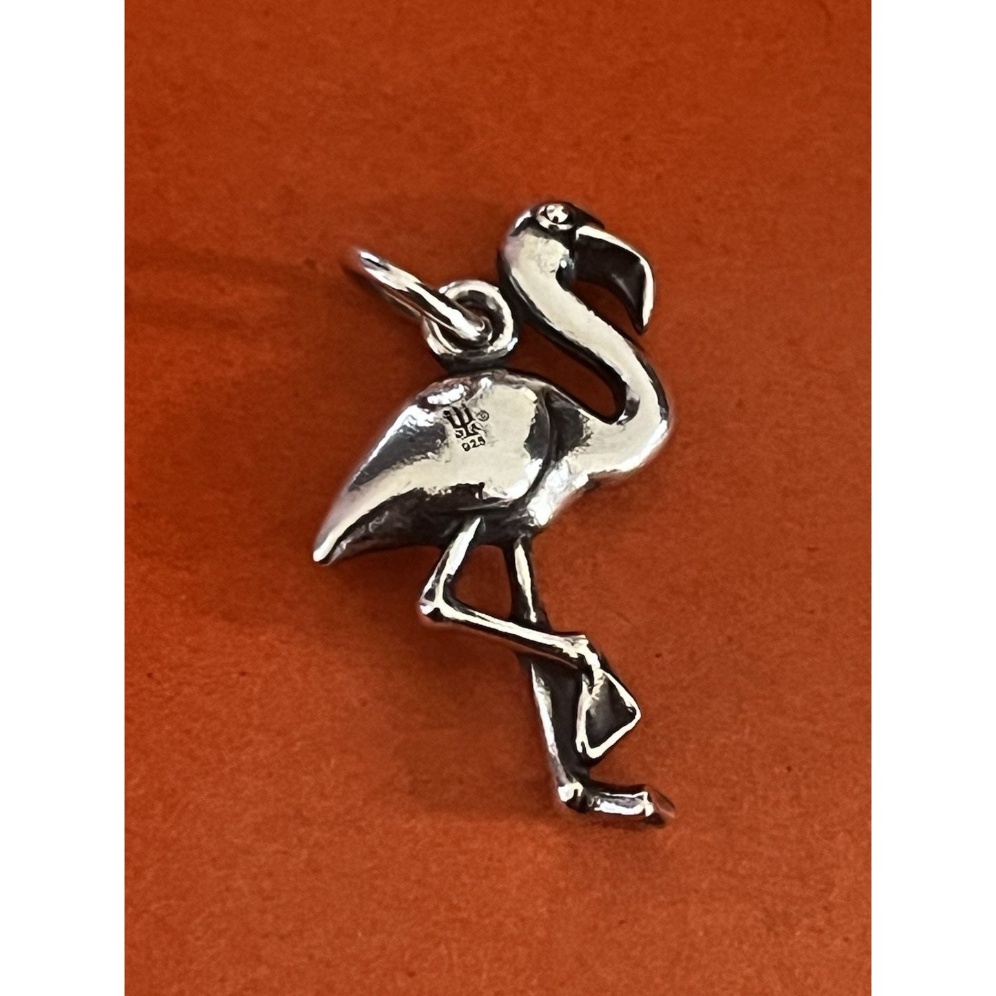 James Avery Retired Sterling Silver 3D Flamingo Charm Pre-Owned