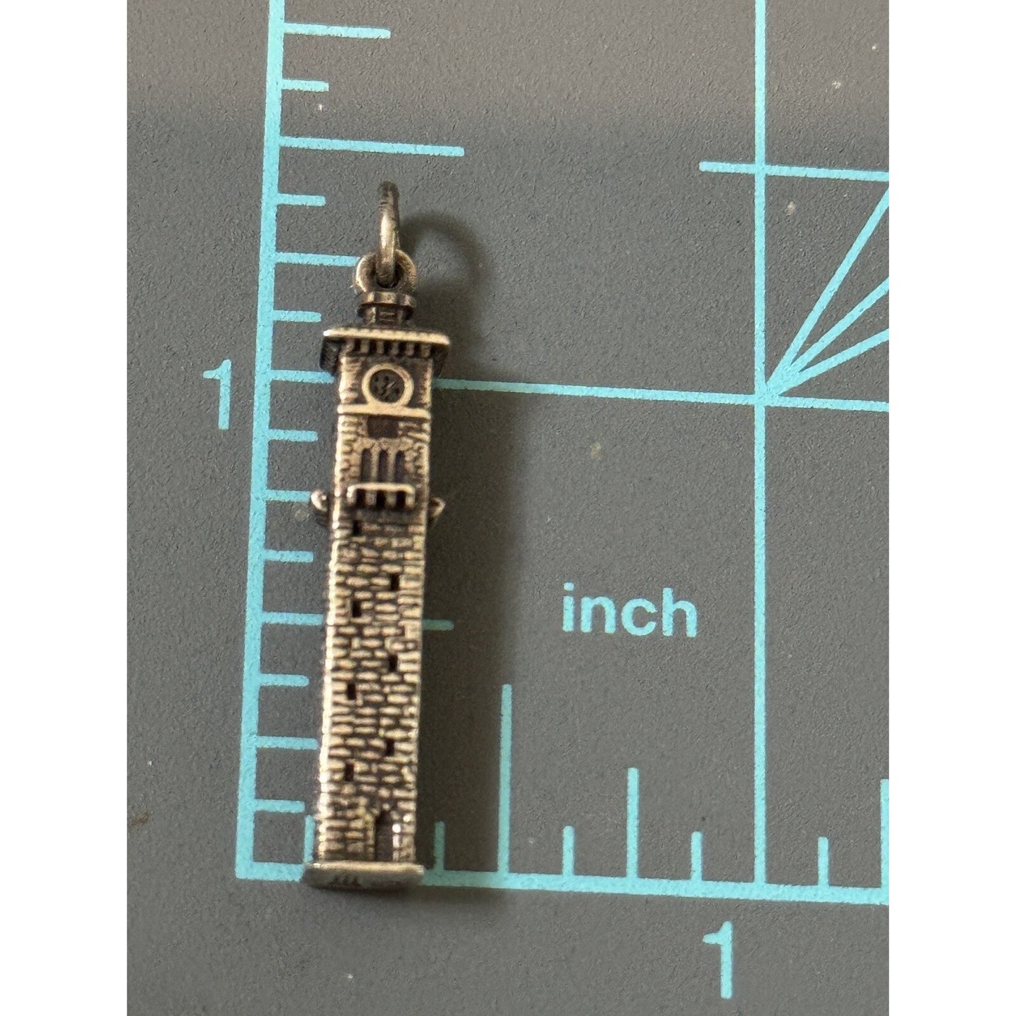 James Avery Retired RARE HTF Silver Fort Sam Houston Quadrangle Clock Tower Pre-Owned