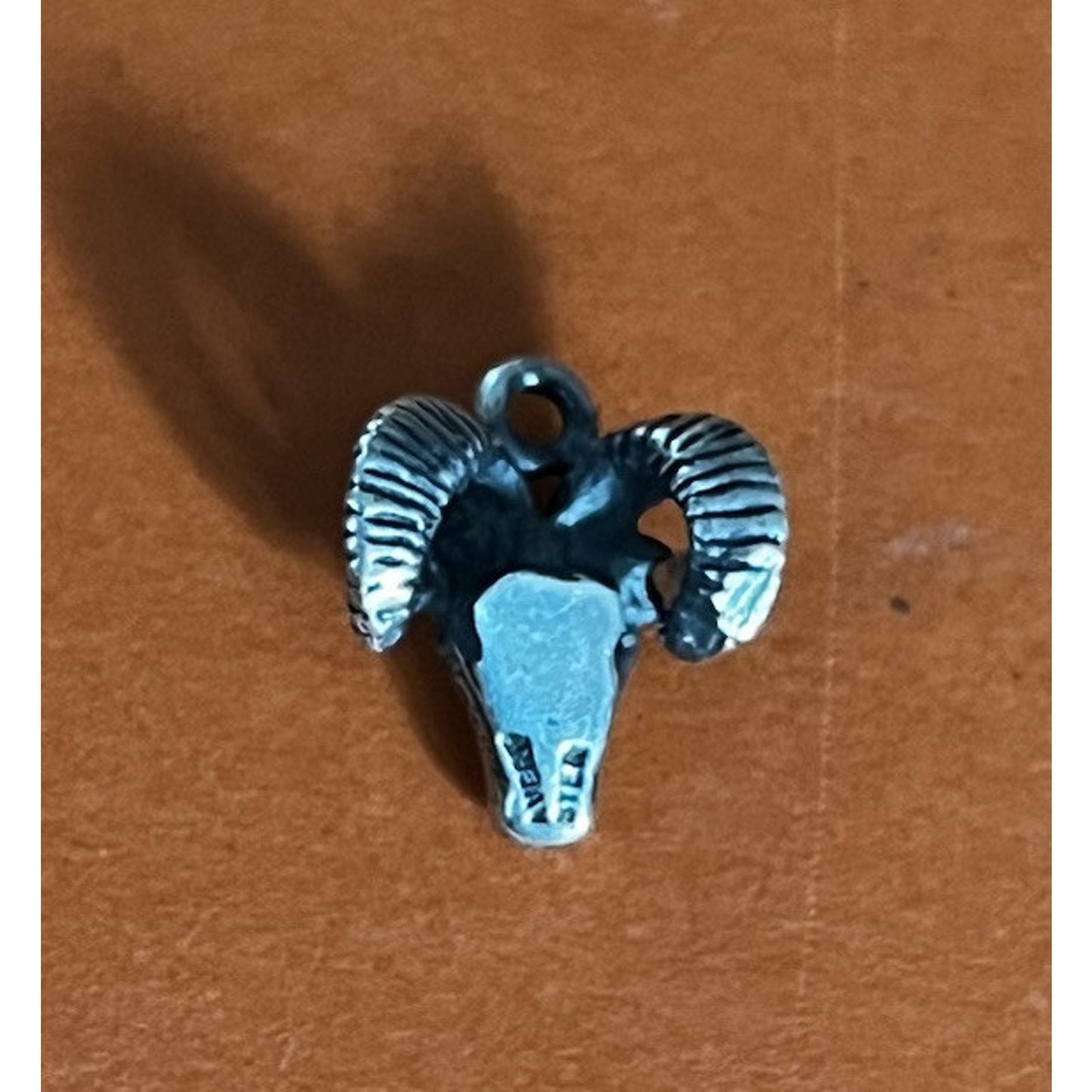 James Avery Retired Sterling Silver 3D HTF Aries Ram Head Charm Pre-Owned