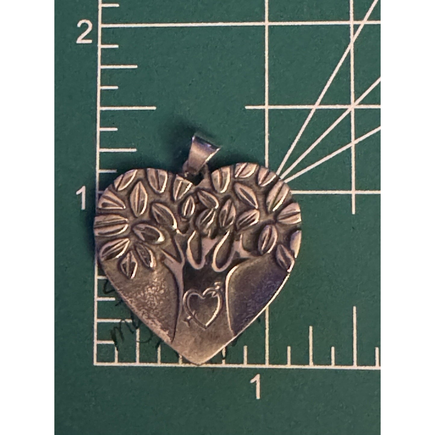 James Avery Retired Original Release Sweetheart Silver Heart Pendant In JA Box Pre-Owned