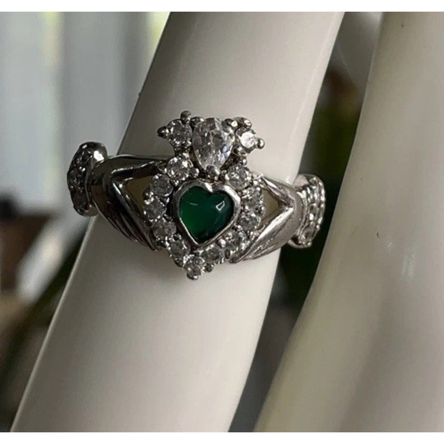 Galway Claddagh Ring Sterling Silver Irish Friendship Love Loyalty Ring Size 5