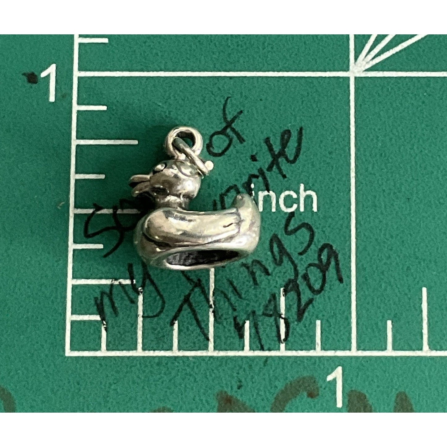 925 Sterling Silver Rive Rubber Ducky Duck Charm