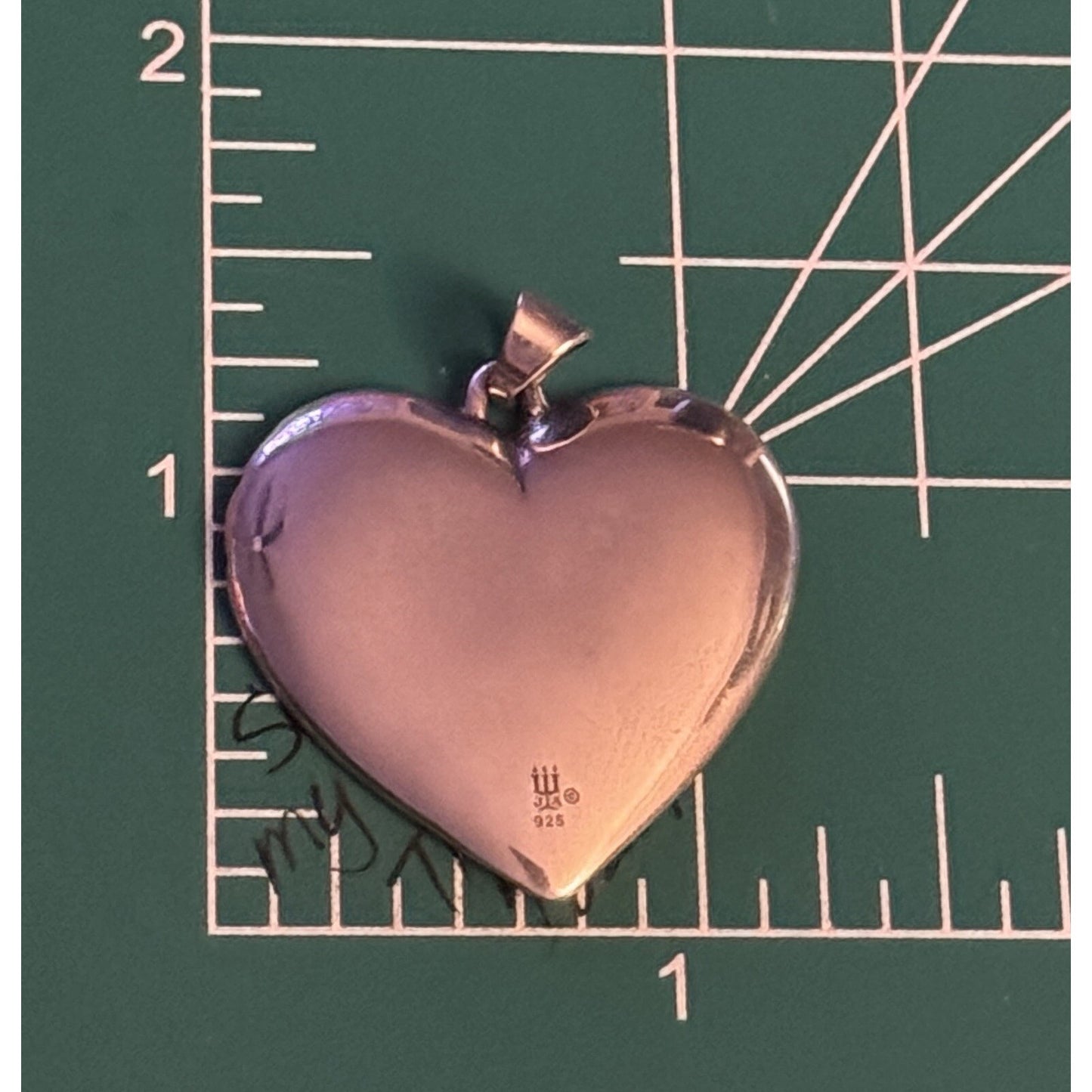 James Avery Retired Original Release Sweetheart Silver Heart Pendant In JA Box Pre-Owned