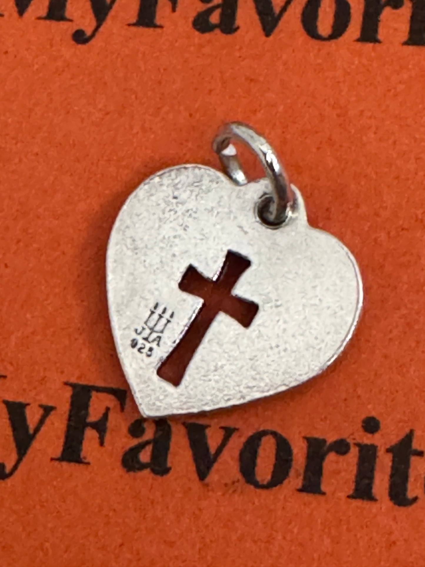 Pre Owned James Avery Heart Crosslet Crosslet Charm