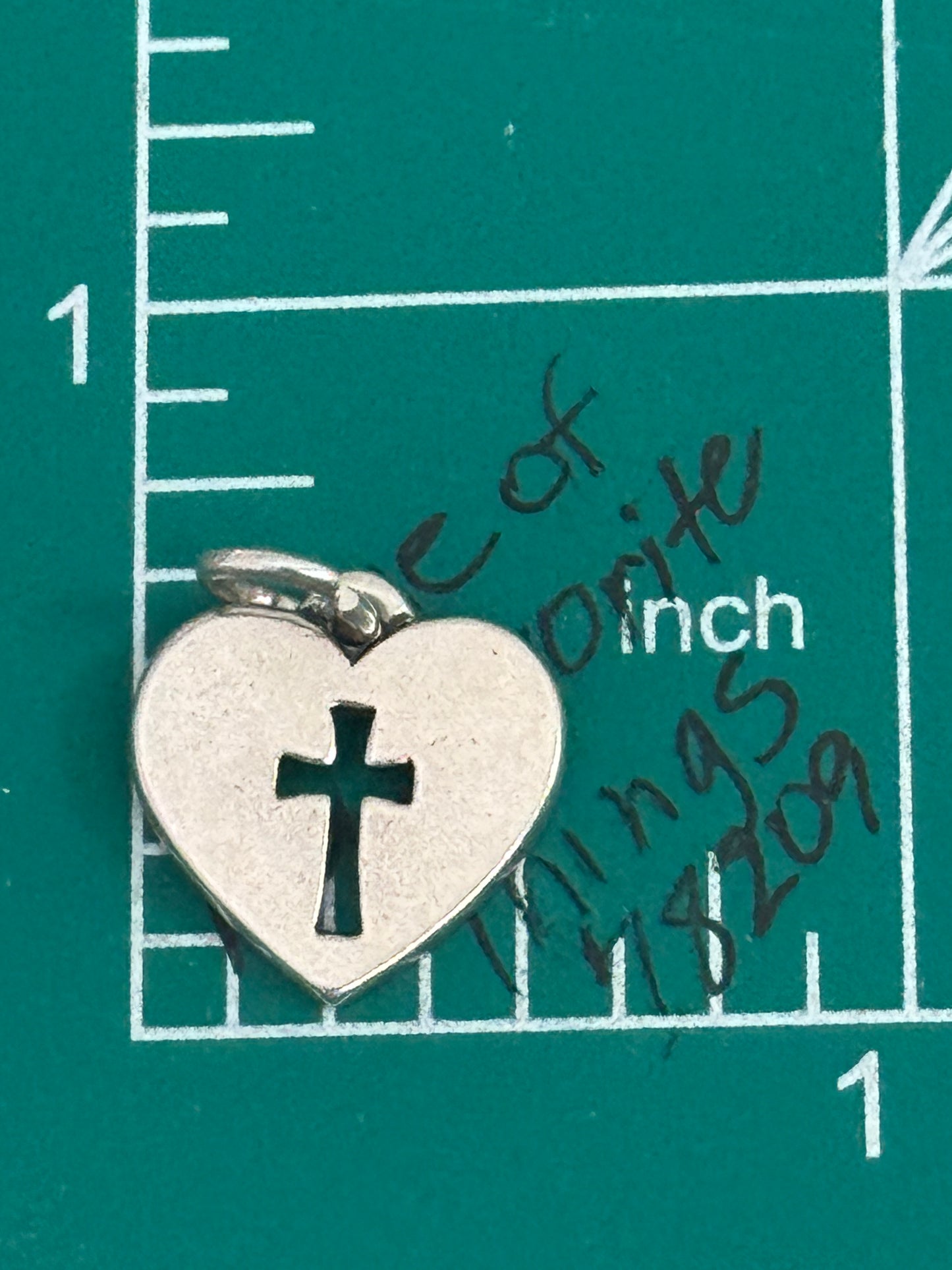 Pre Owned James Avery Heart Crosslet Crosslet Charm