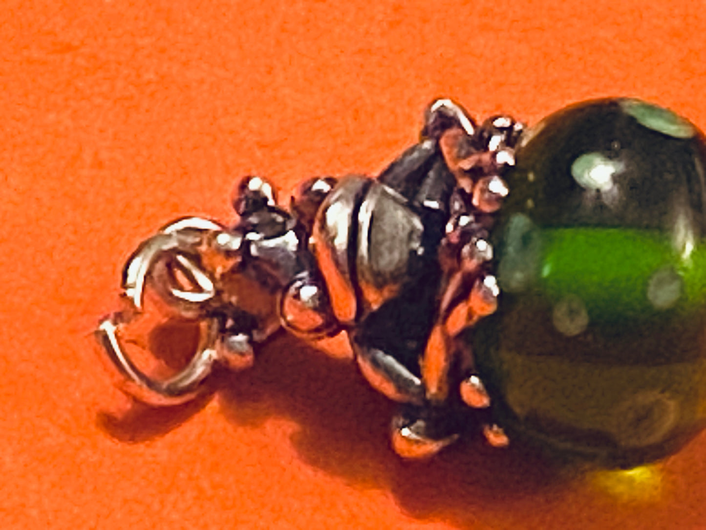 Pre-Owned James Avery Retired Frog Prince Glass Art Finial