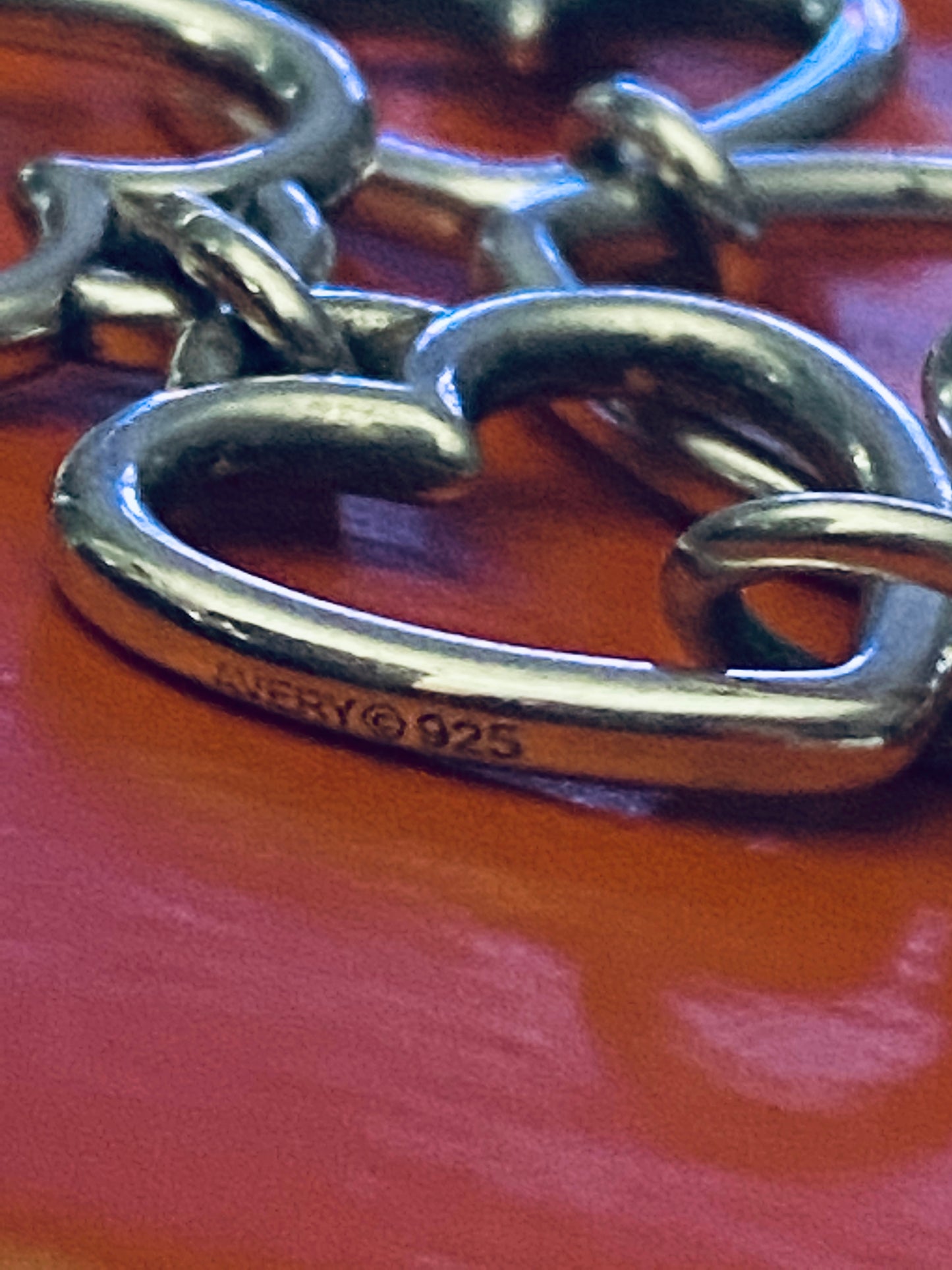 Pre-Owned James Avery Retired Silver Hearts Bracelet Size M