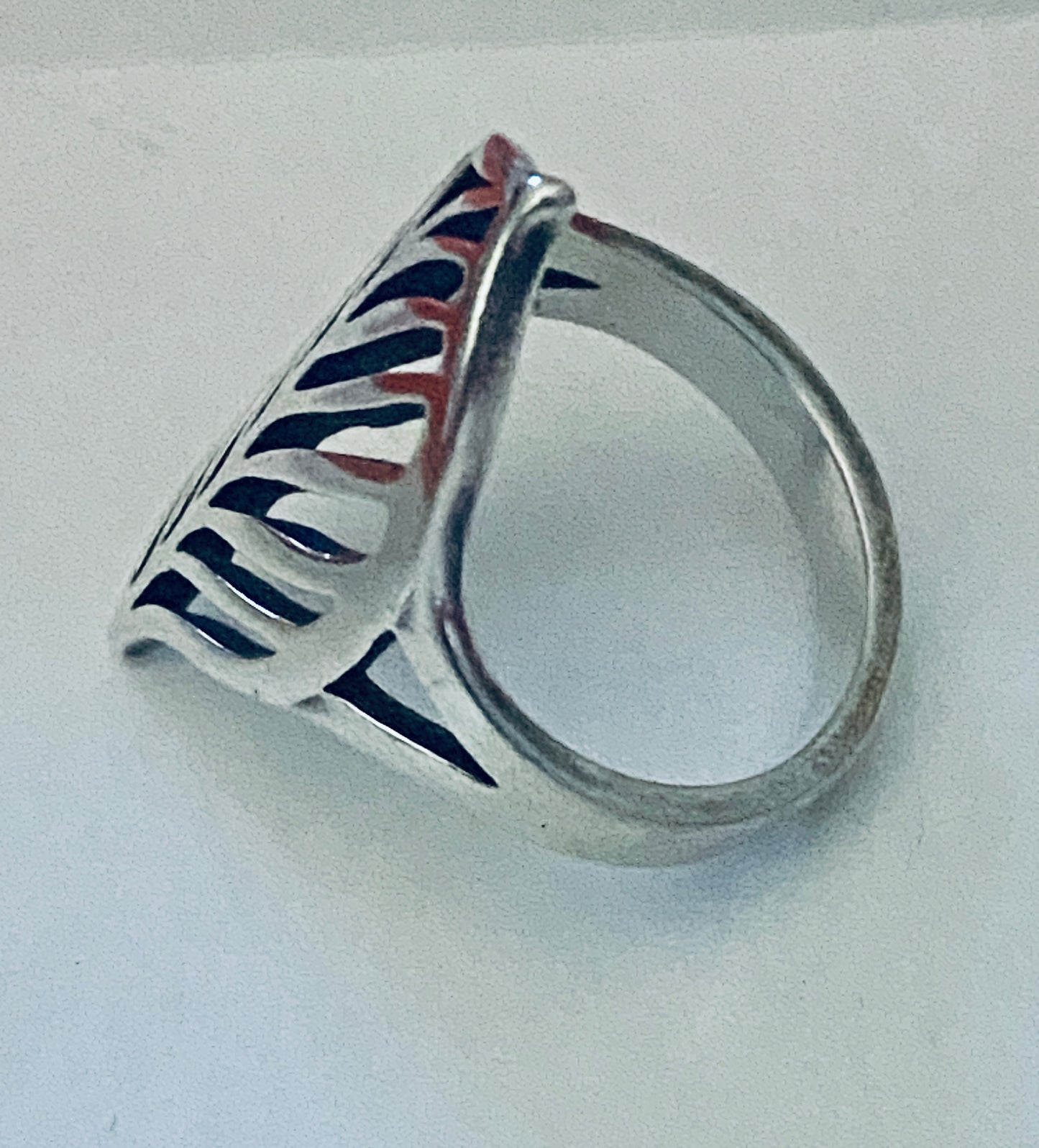 Pre-Owned Retired James Avery Silver HTF Open Leaf Ring Size 9 Pre-Owned