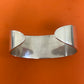 Preowned James Avery Retired Silver and Copper Floating Flowers Cuff Bracelet Size L