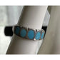 Vintage Sterling Silver Turquoise Inlay Band Ring Size 5 925 Southwestern