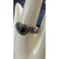 Vintage Sterling Silver Octopus Tentacle Ring Size 10 Black Onyx Stone Ocean