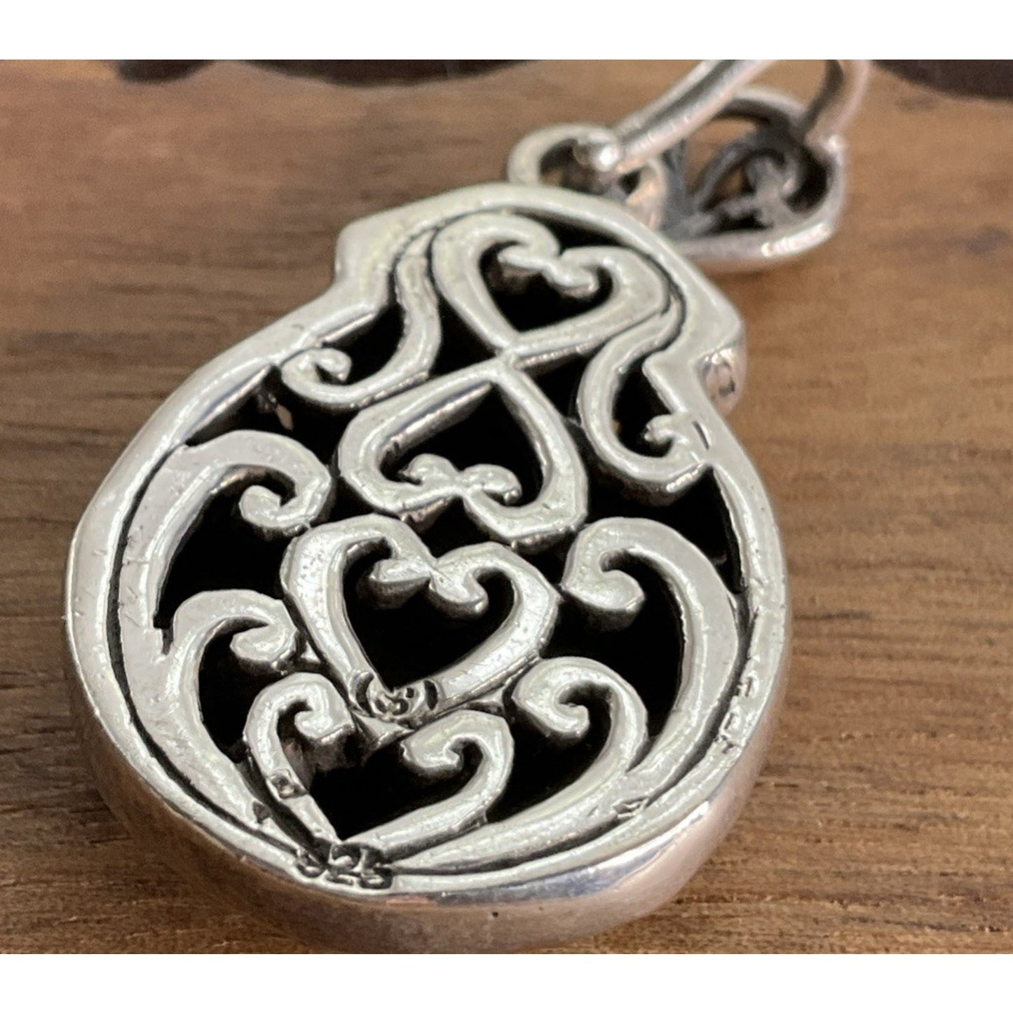 Vintage Sterling Silver Turquoise Pendant 925 Southwestern Artisan